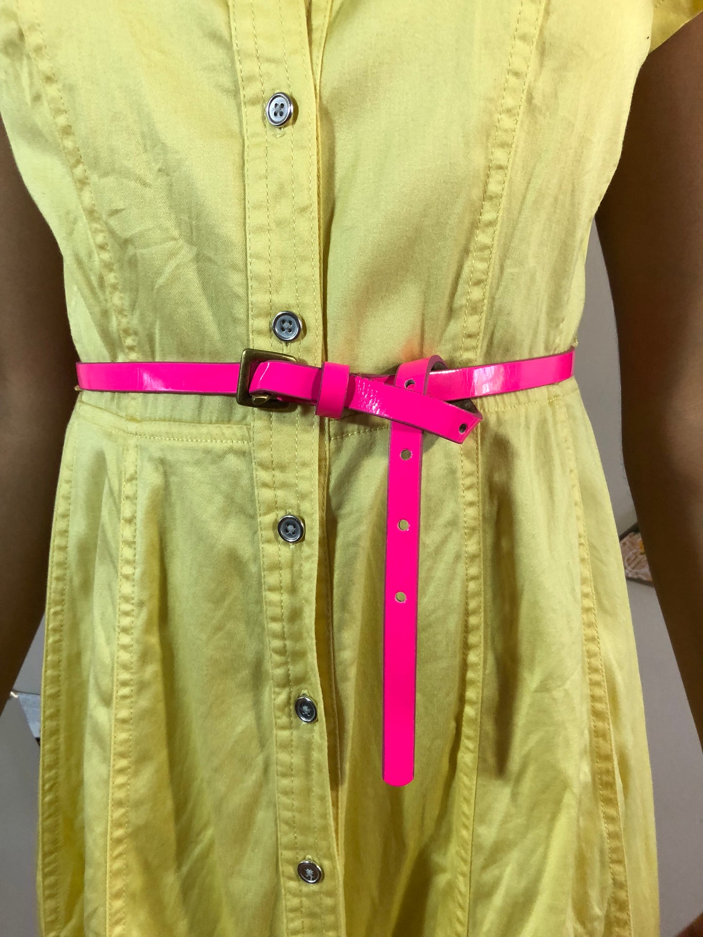 Neon Pink Skinny Hip Belt - XS - Le Prix Fashion & Consulting