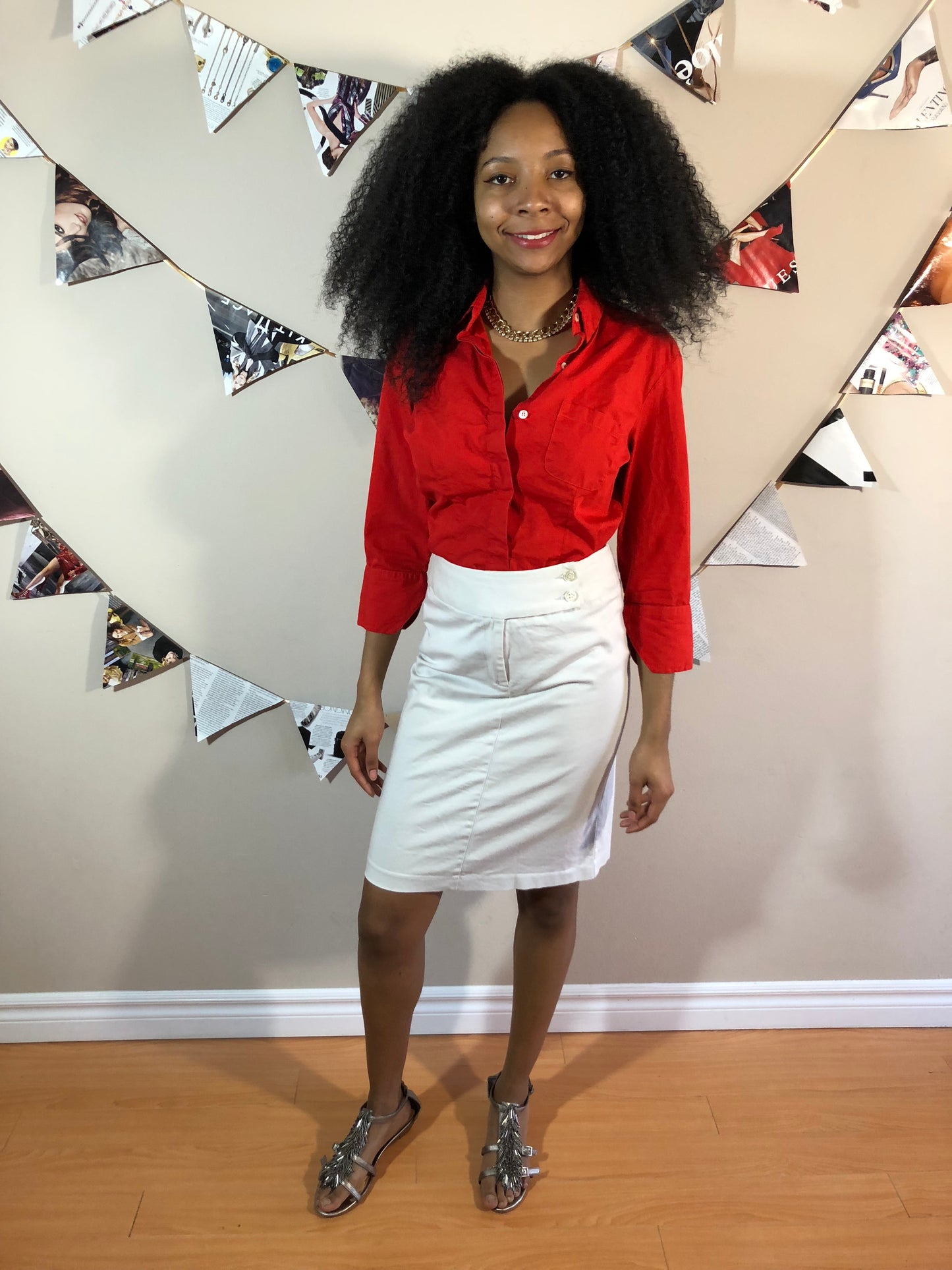 Benneton Bone Stretch Pencil Skirt - Le Prix Fashion & Consulting