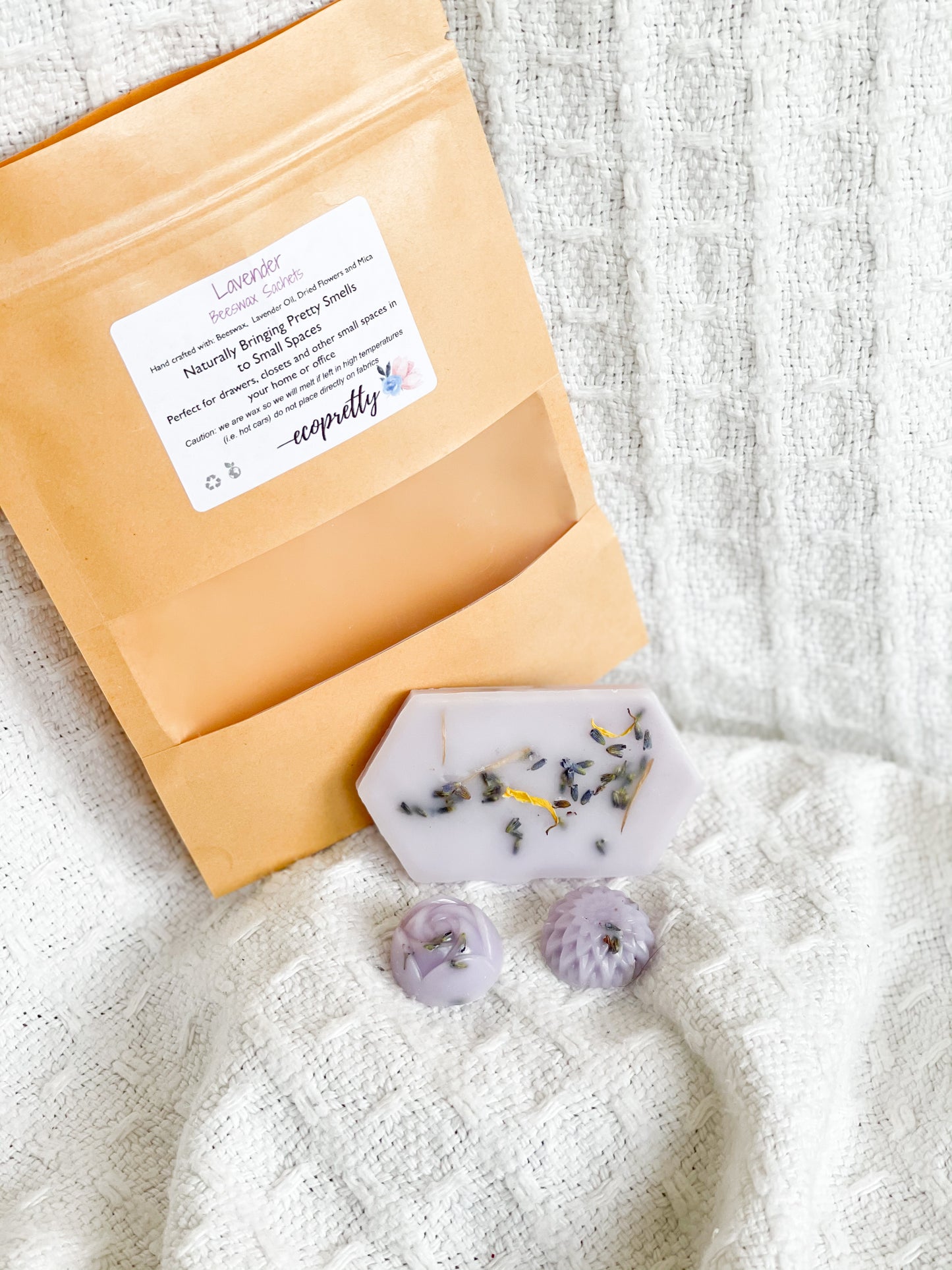 Lavender Handmade Beeswax Scented Sachets