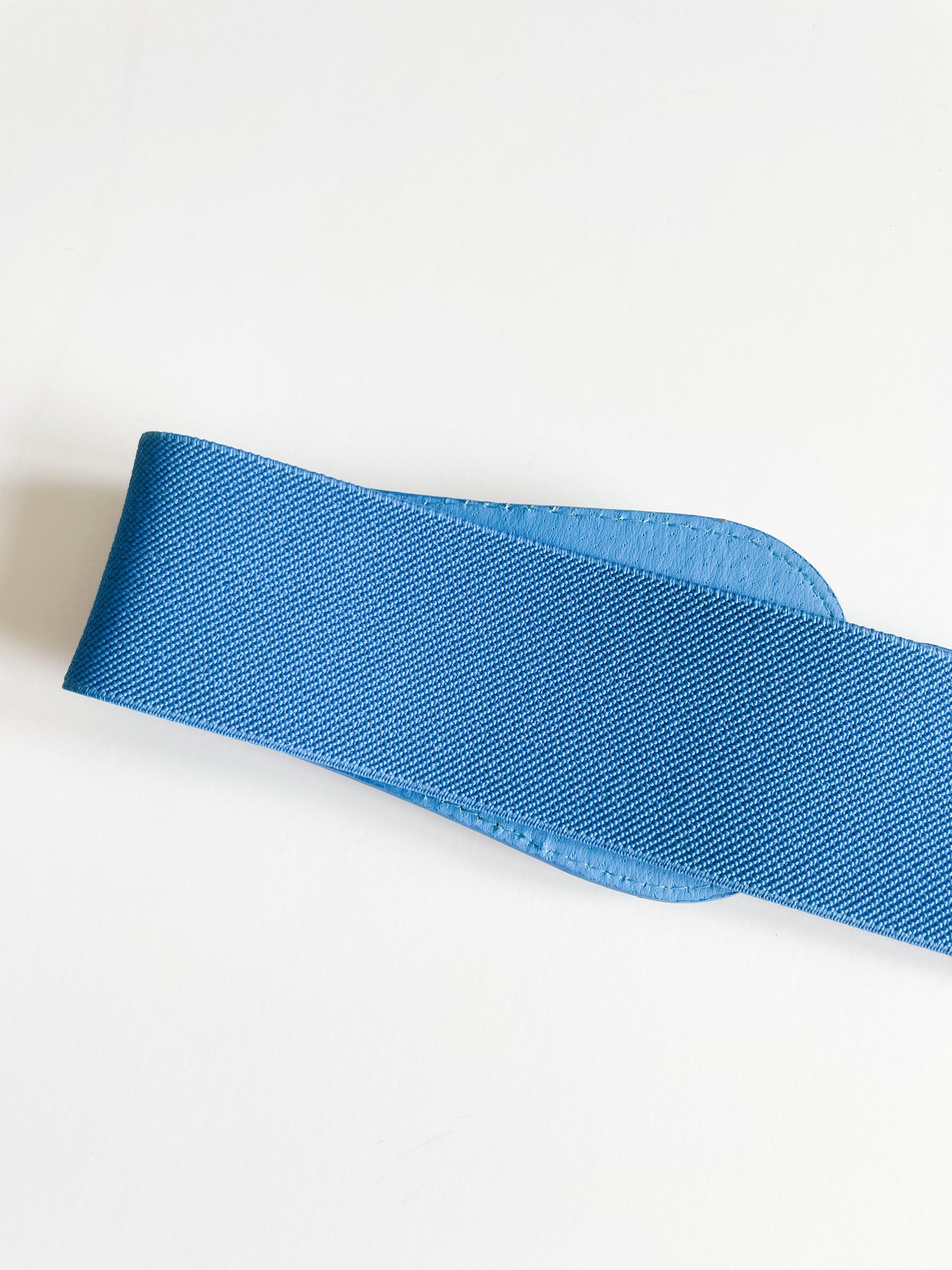 Blue and Gold Chain Stretch Waist Belt - M/L