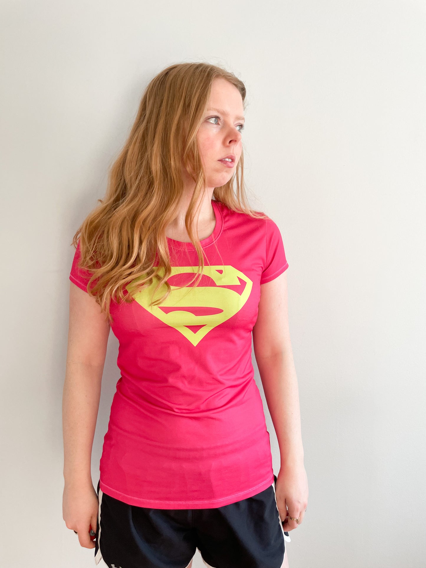 Superman "Supergirl" Under Armour Workout T-Shirt - Small