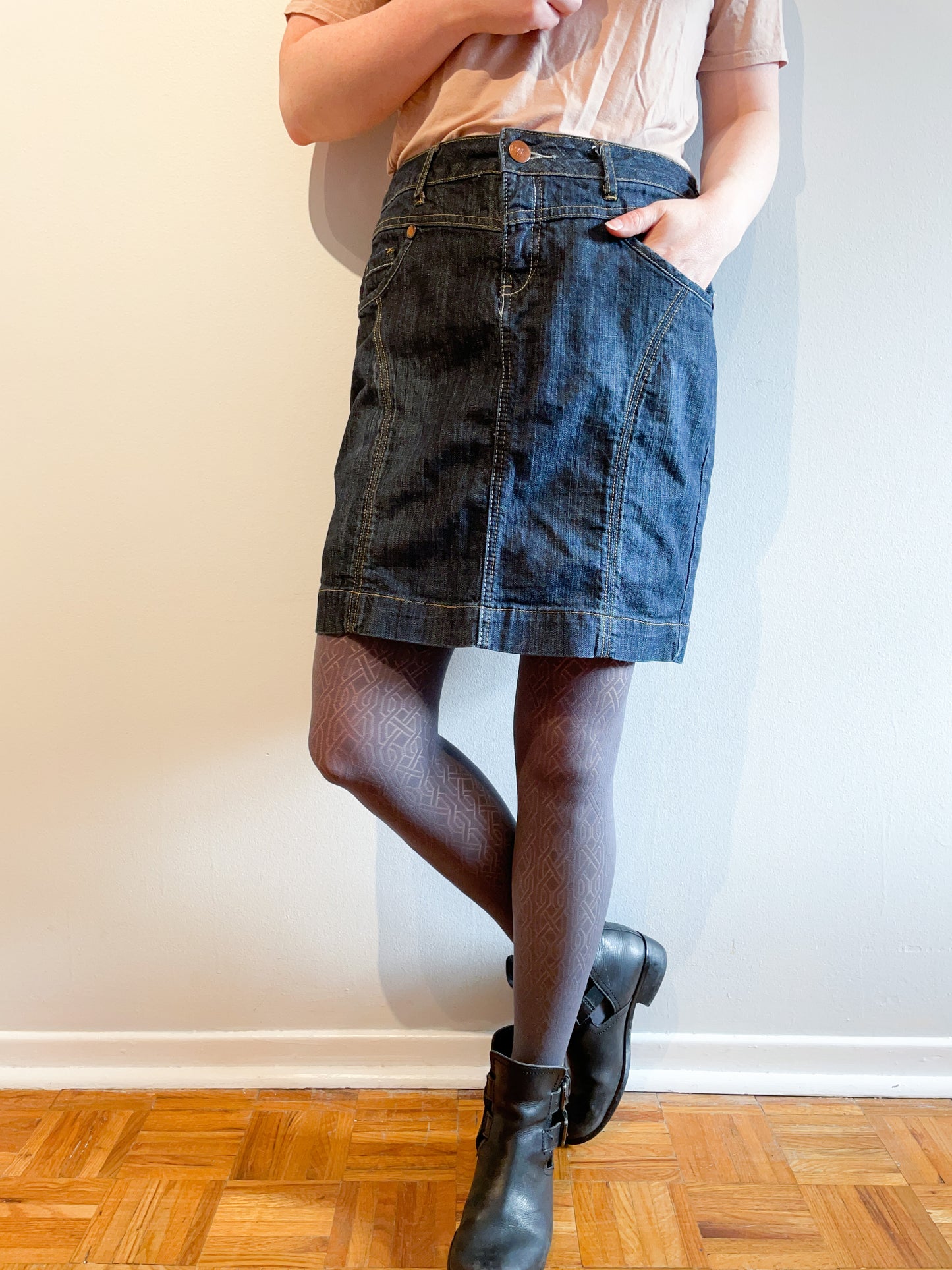 RW & Co. Denim High Waist Skirt - Size 10