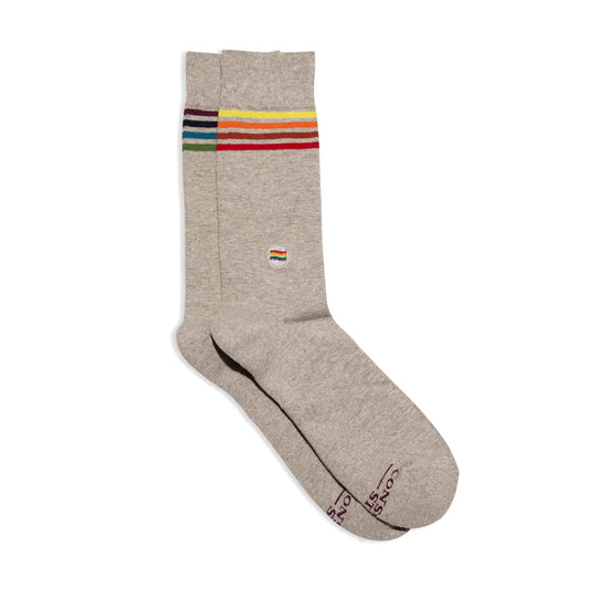 Socks That Save LGBTQ Lives - Alternating Rainbow Stripes