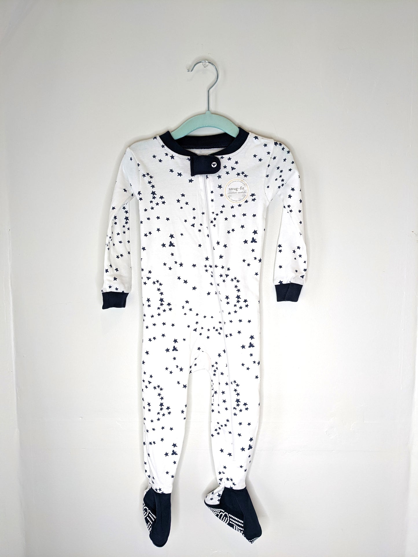 Burt's Bees Stars and Bees Sleeper with Feet 12 months
