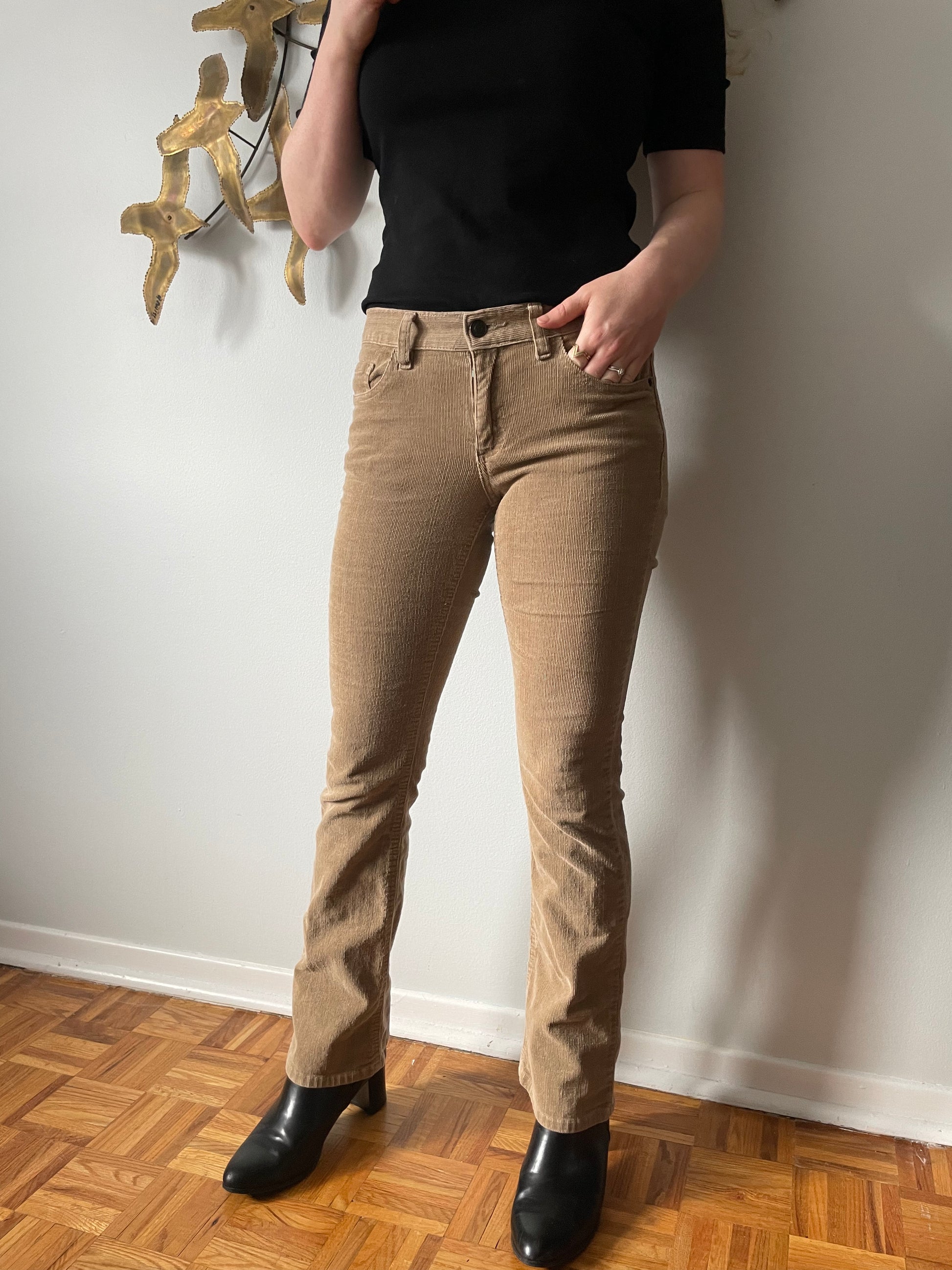 Beige Flare Corduroy Pants - Size 2 – Le Prix Fashion & Consulting