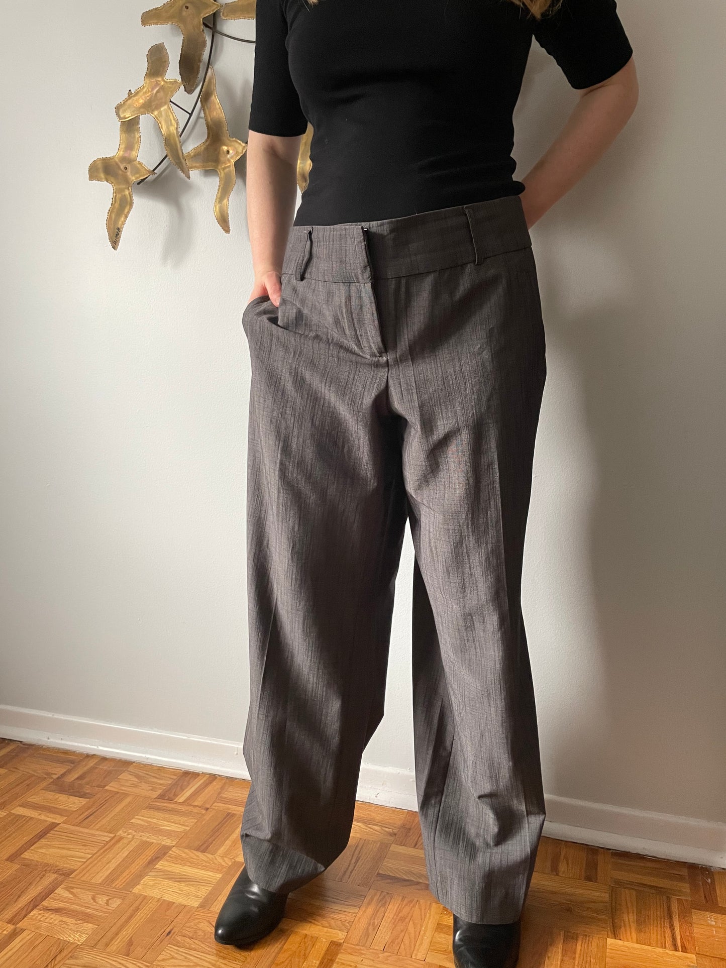 Ricki's Grey Straight Leg Trouser Pants - Size 16 – Le Prix