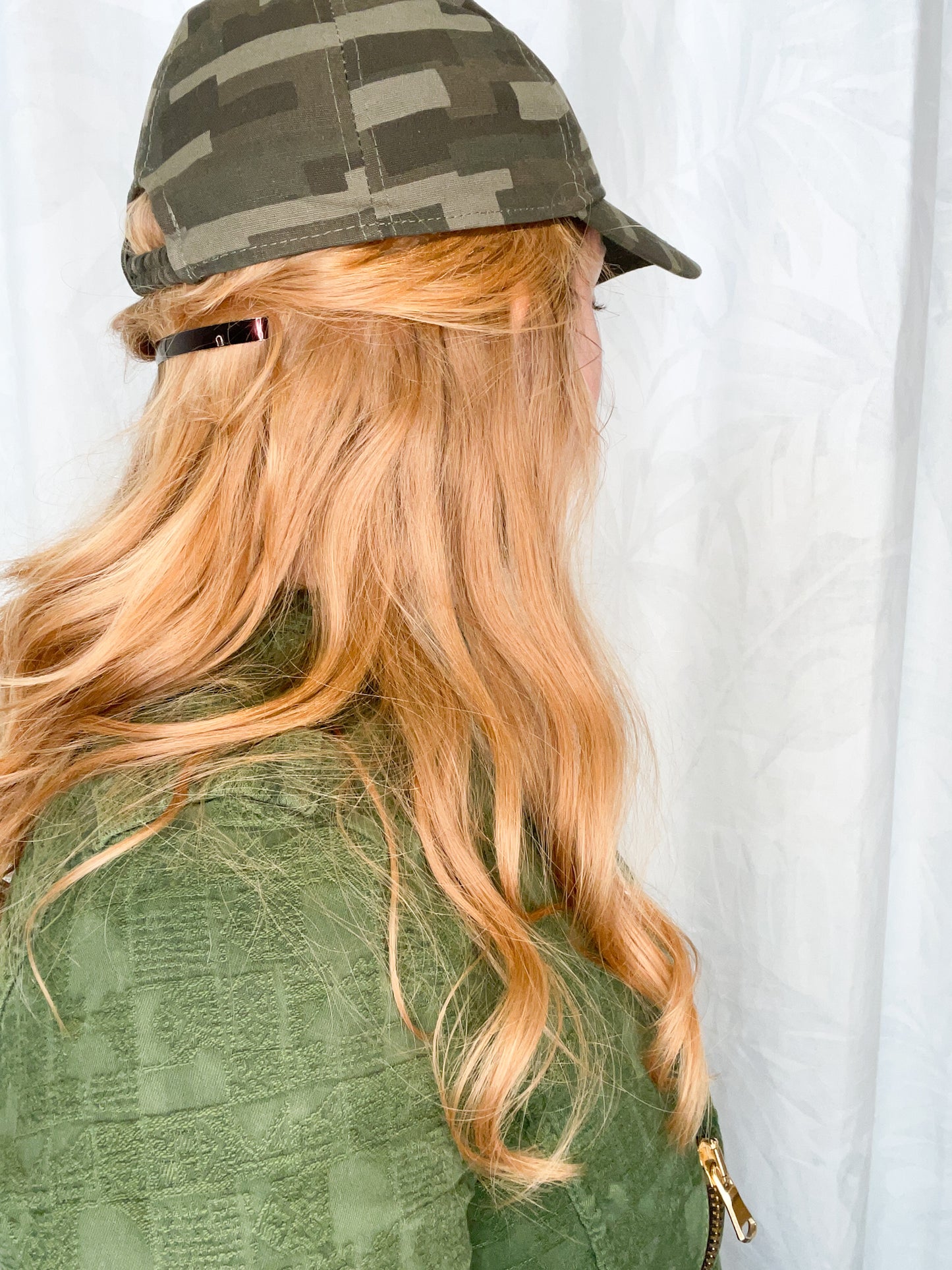 Old Navy Green Camo Cotton Baseball Cap - Large