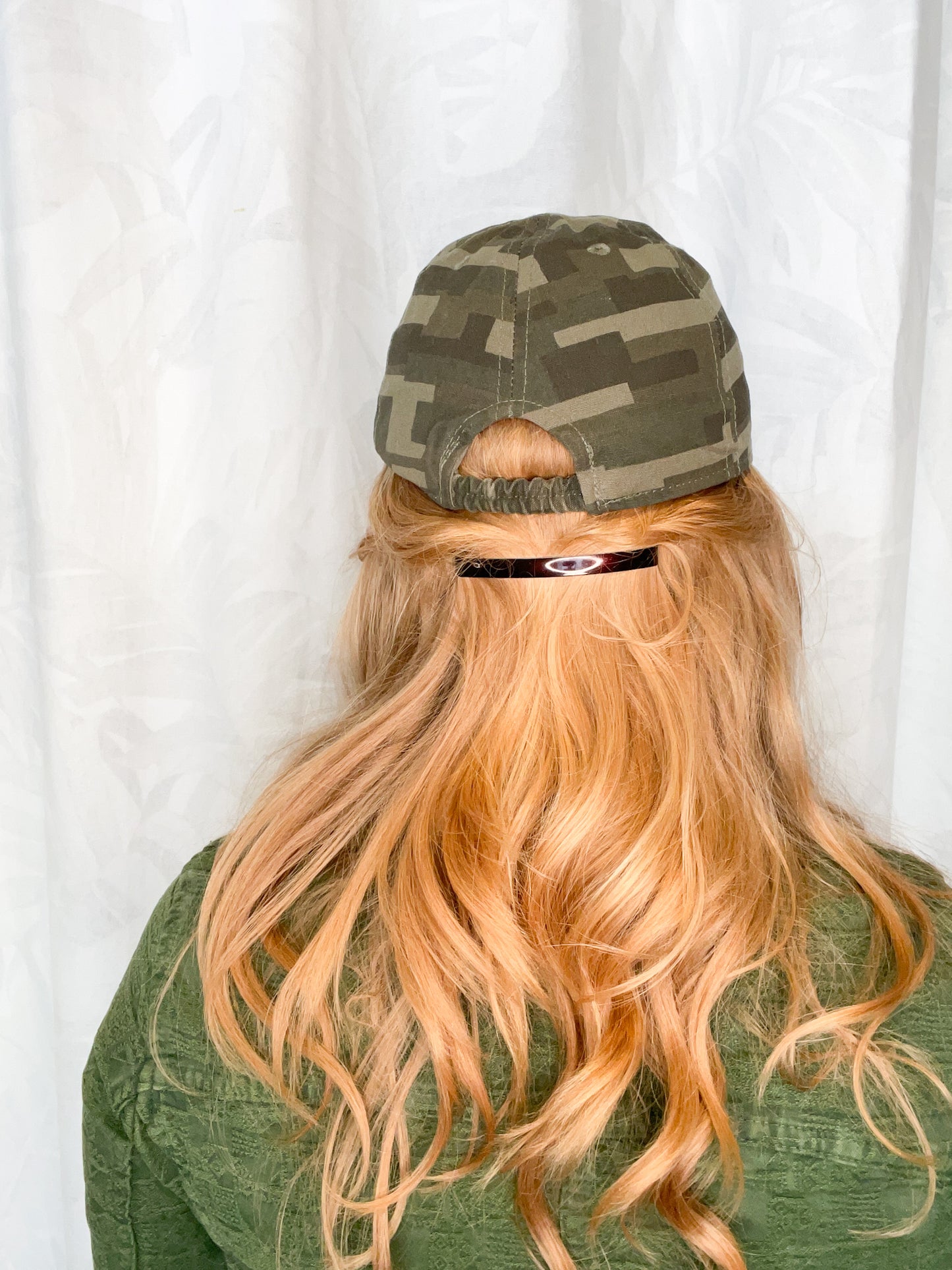 Old Navy Green Camo Cotton Baseball Cap - Large