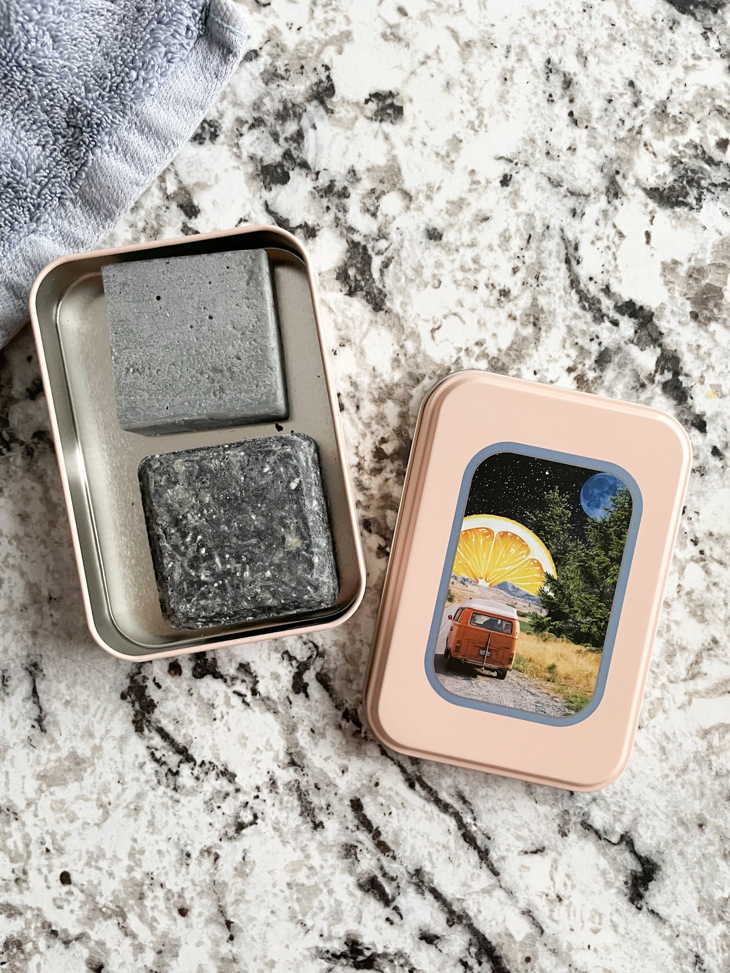 Metal Soap Shampoo Travel Tin Case - Van Life