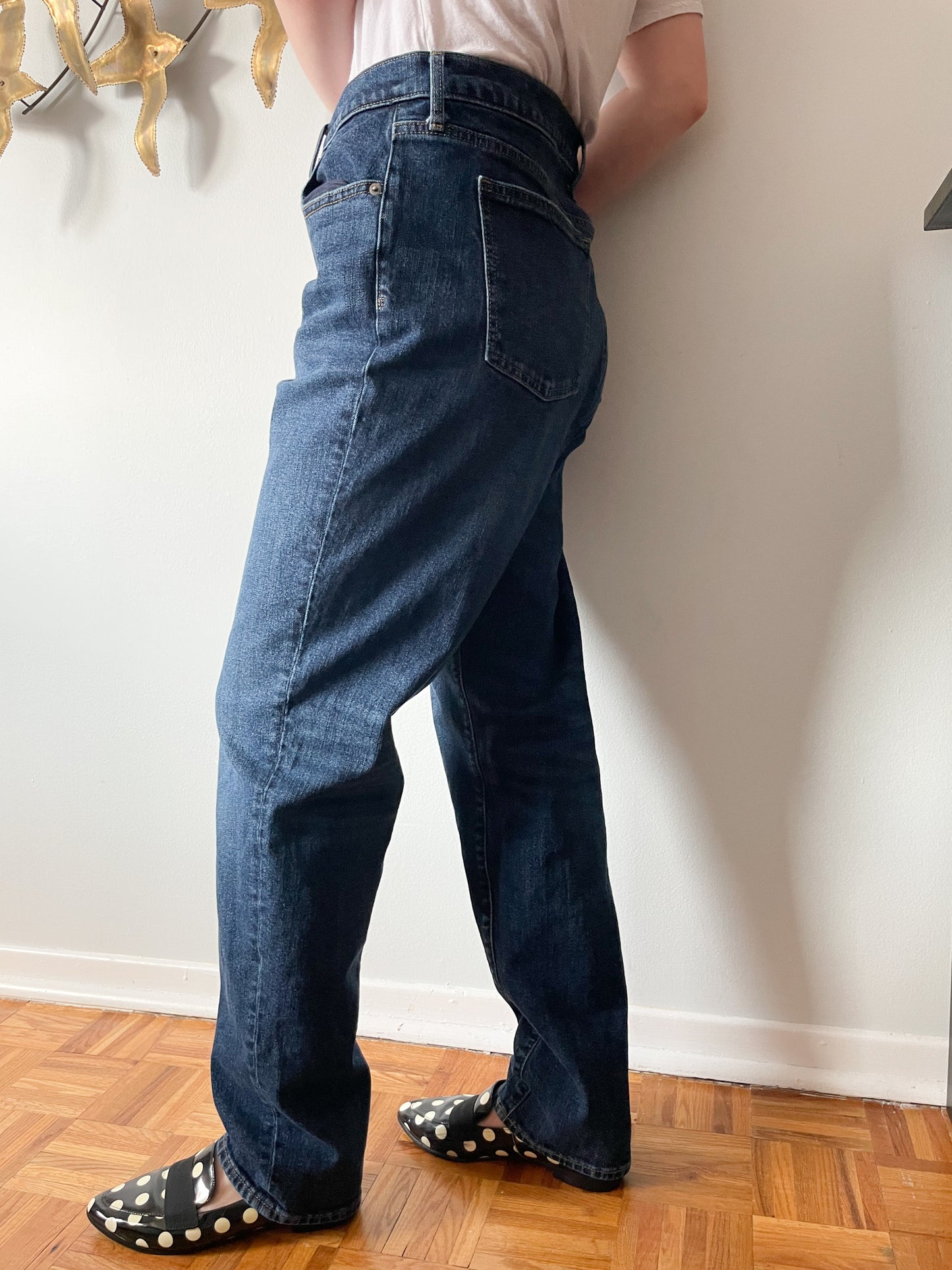 Gap Mid Wash High Rise Slim Cut Jeans - Size 16