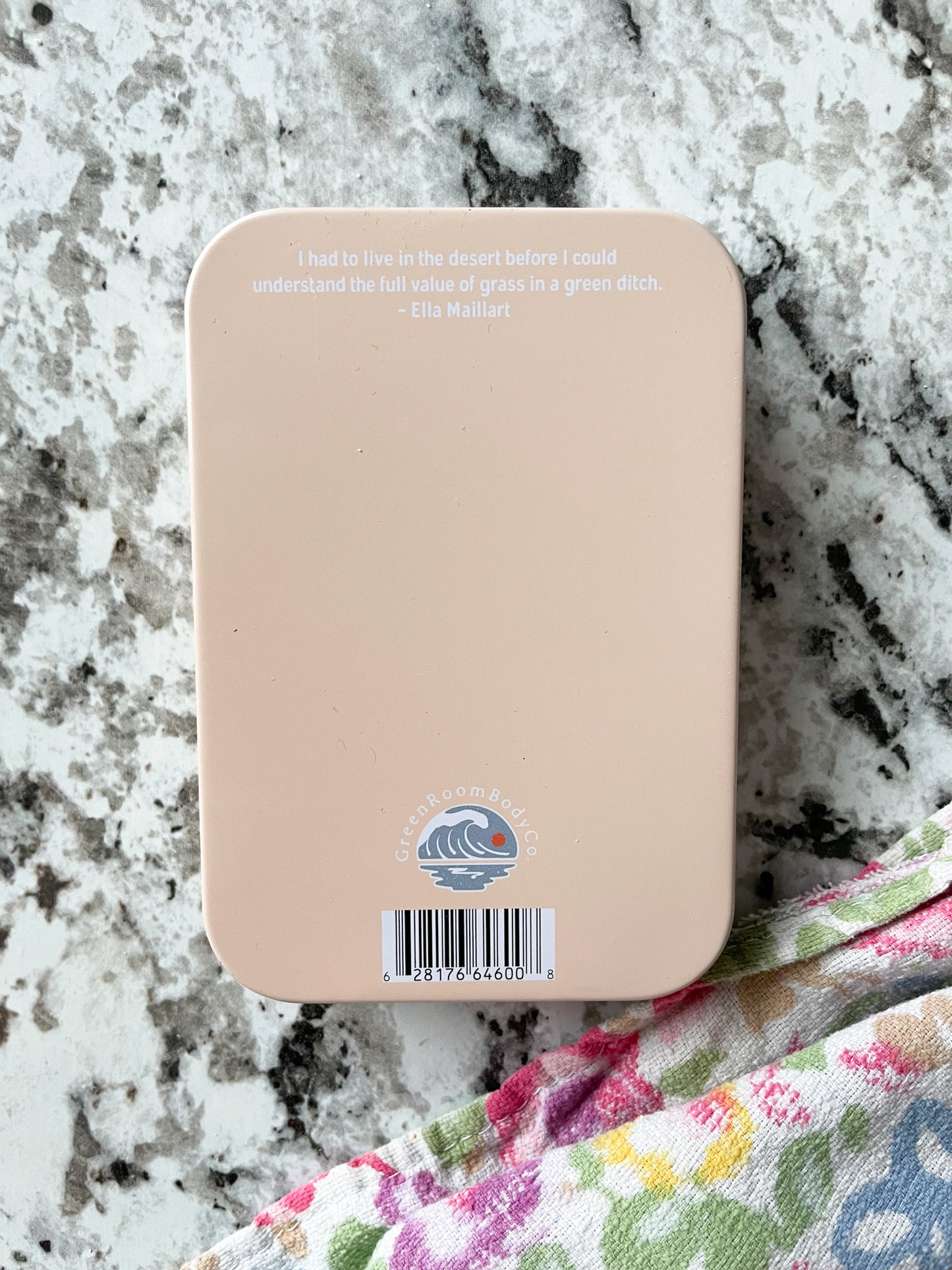 Metal Soap Shampoo Travel Tin Case - Purple Fields