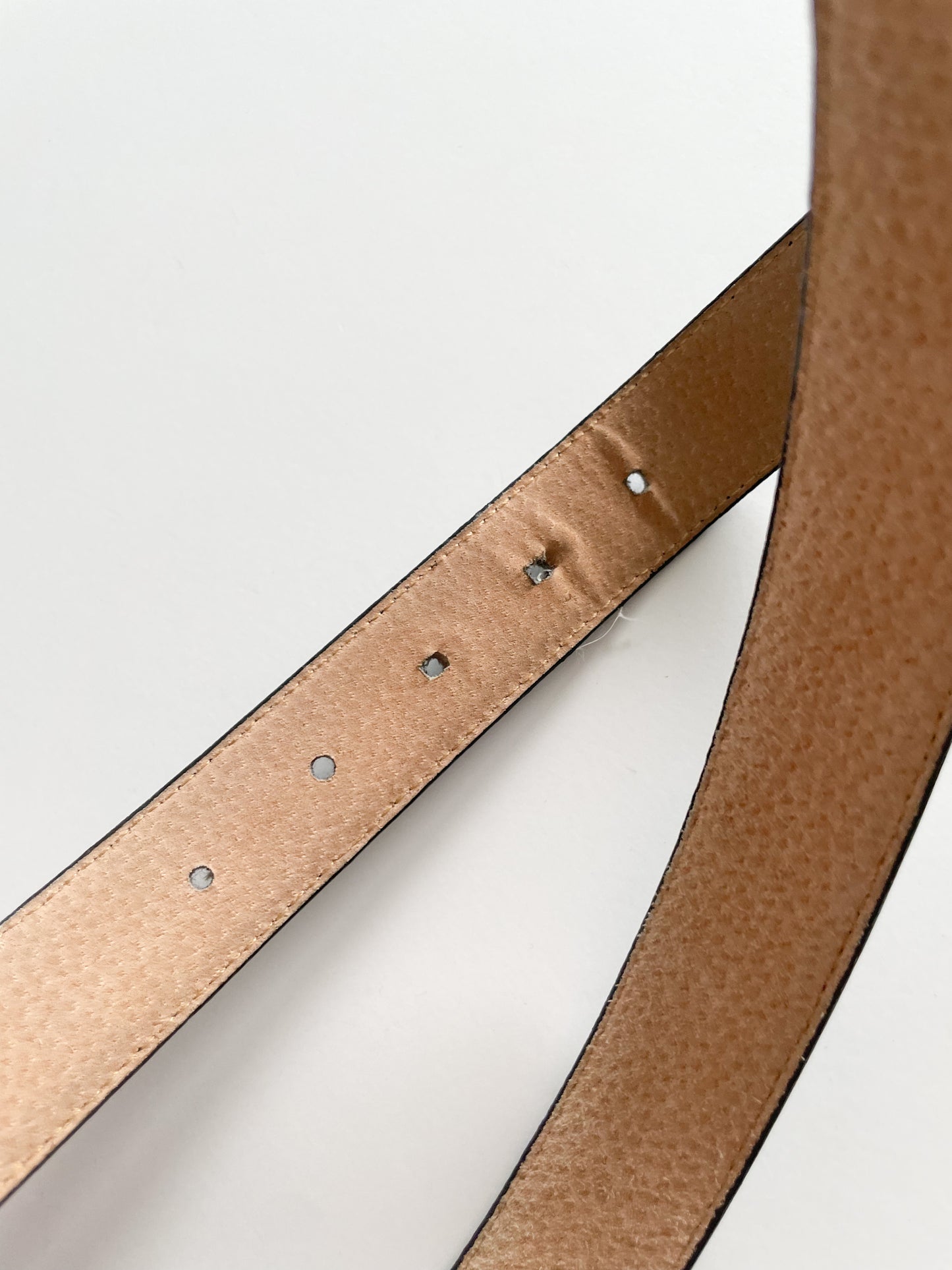 Perry Ellis Black Croco Genuine Leather Belt - Large (30"+)