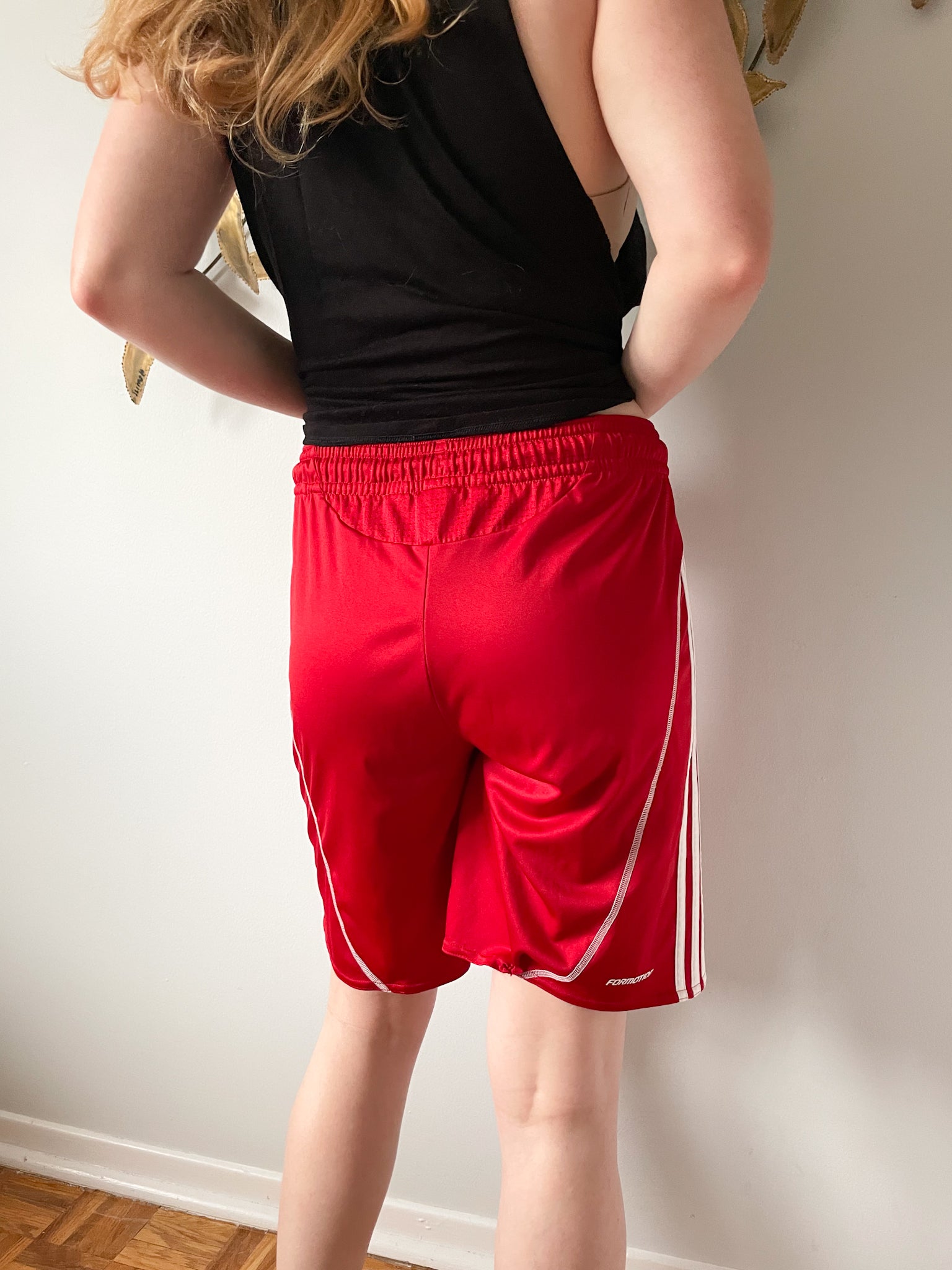 adidas Primeblue Designed To Move Woven 3 Stripes Sport Short Pants Red|  Traininn