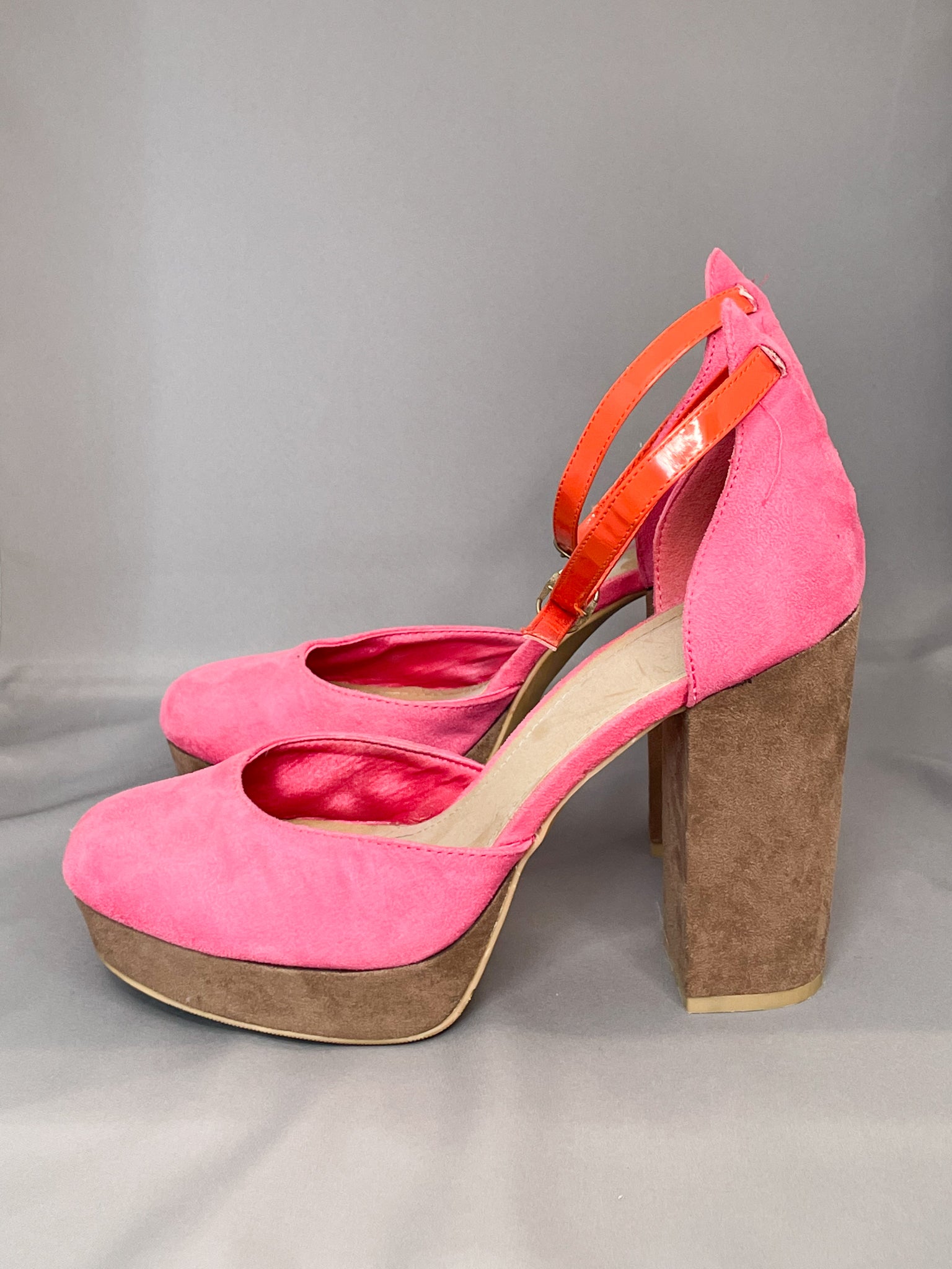 Wild Diva Amy-01 Magenta Open Toe Ankle Strap Platform Heel – Manic Shoes