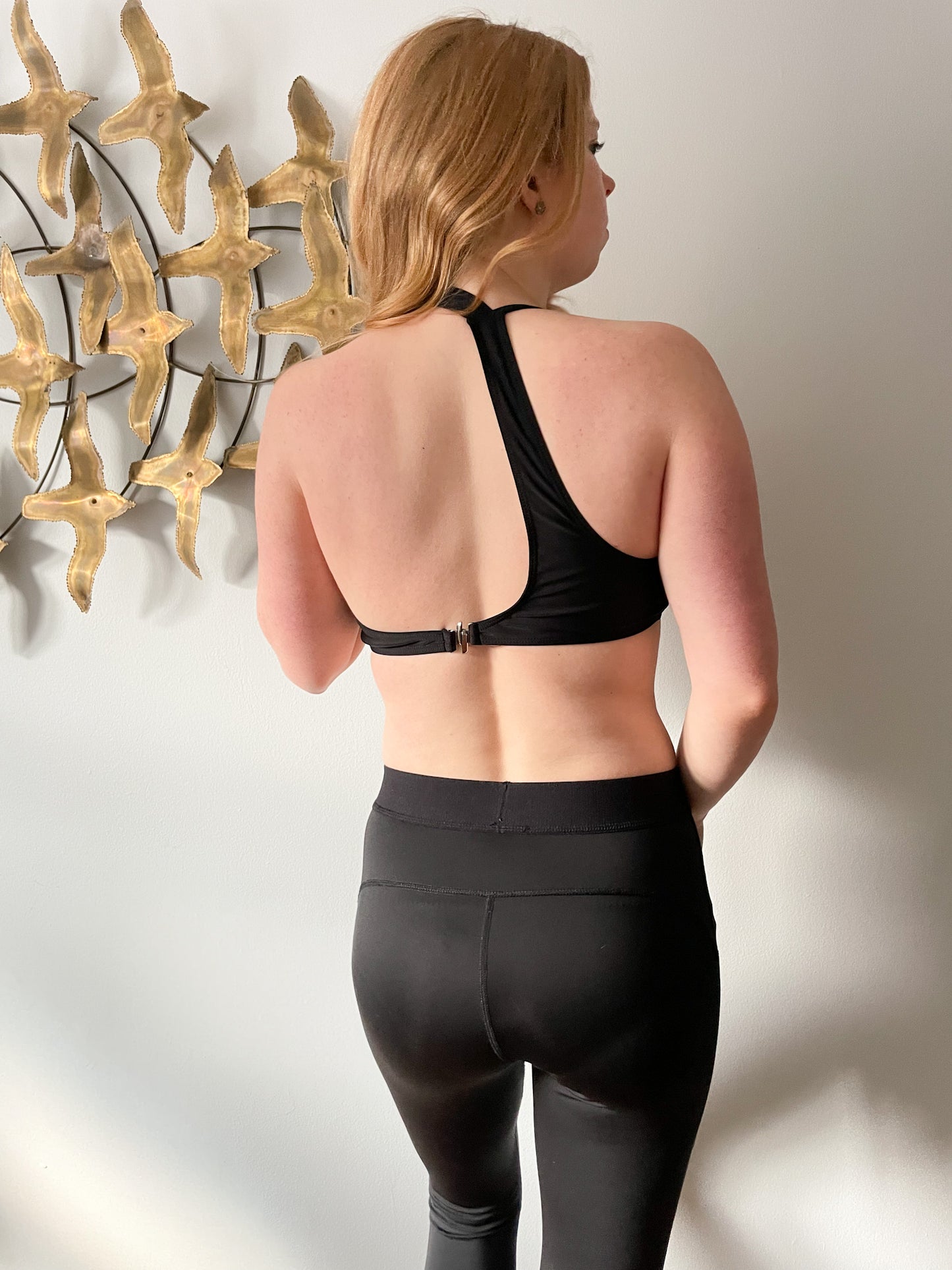 Black Cut Out Bikini Top - Medium