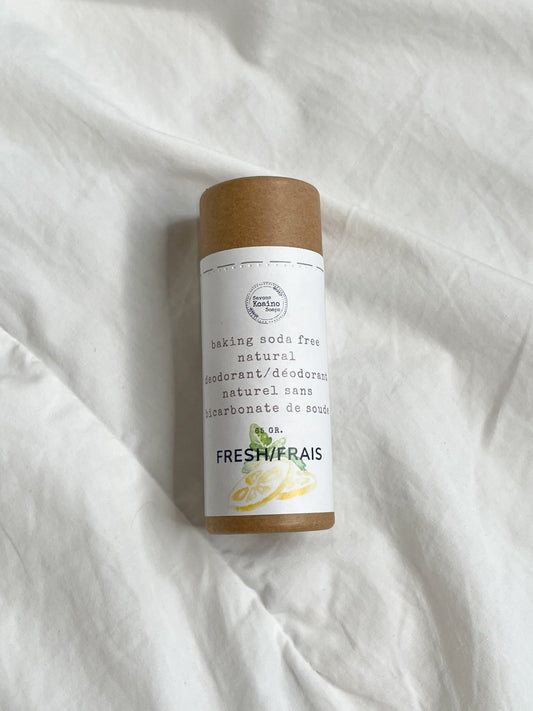 Fresh Handmade Baking Soda Free Natural Deodorant - Lemon & Spearmint