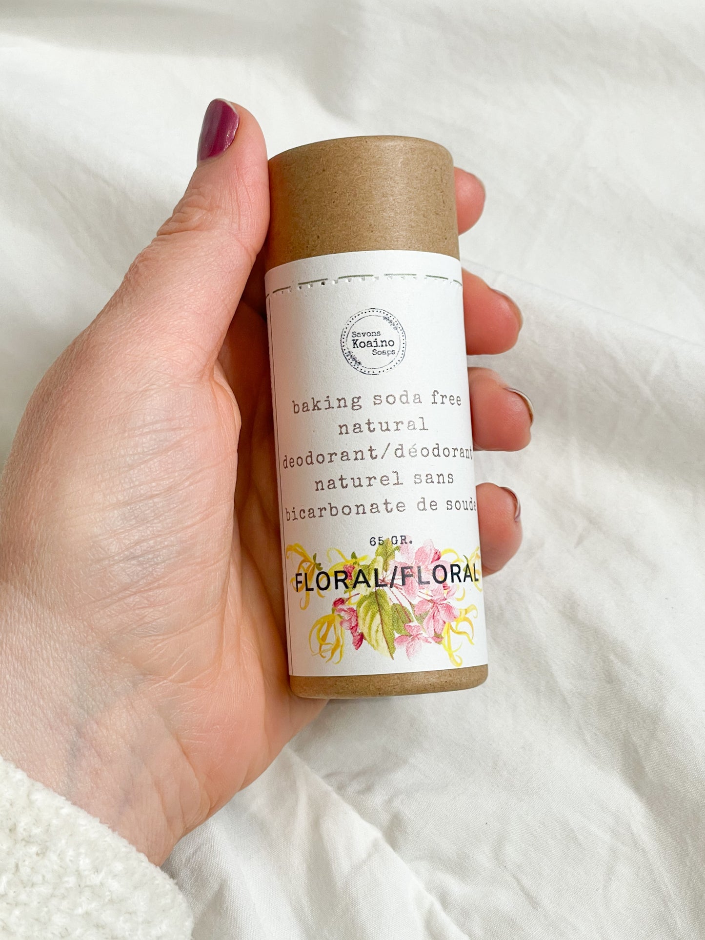 Floral Handmade Baking Soda Free Natural Deodorant - Geranium & Ylang Ylang