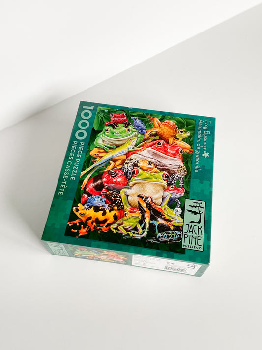Frog Business 1000 Piece Jigsaw Puzzle
