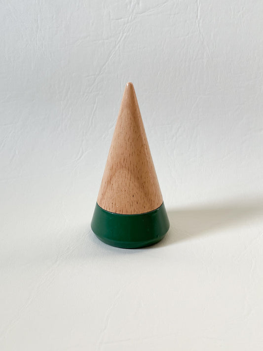 Umbra Wooden Green Base Ring Holder Cone