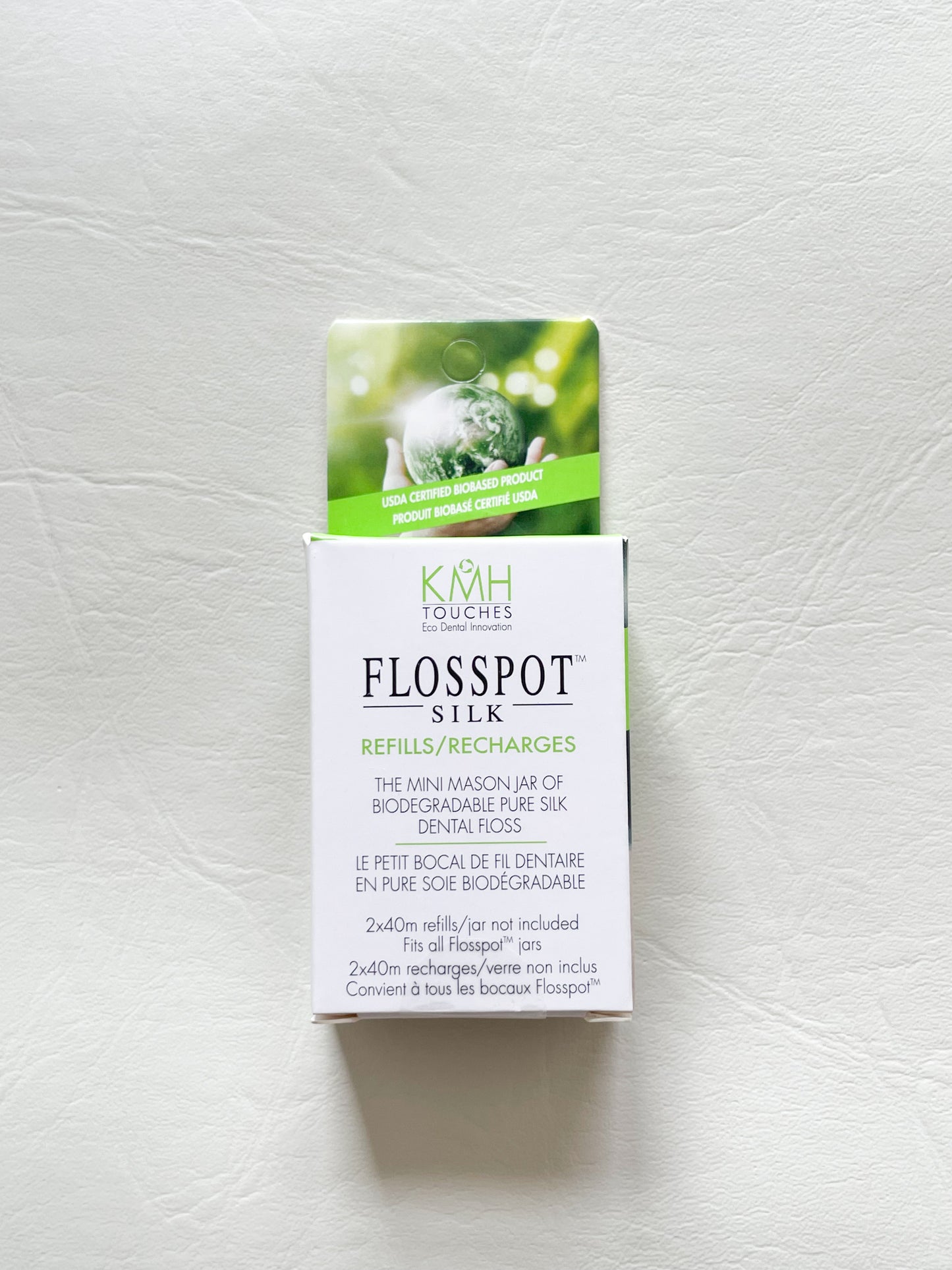 Natural Silk Dental Floss Refill (2 Pack) - Biodegradable