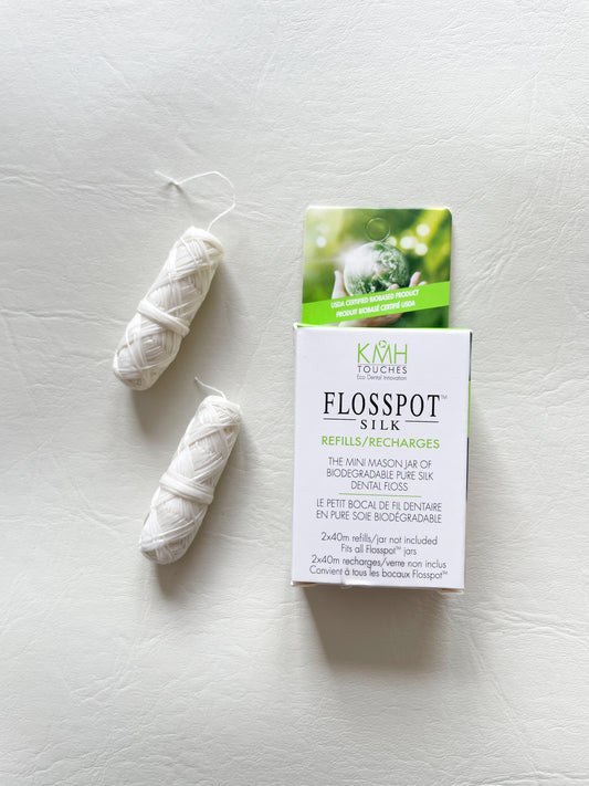 Natural Silk Dental Floss Refill (2 Pack) - Biodegradable