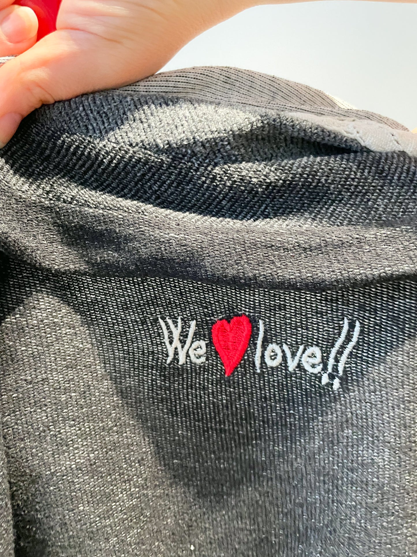 Desigual Heather Charcoal Patchwork Funnel Neck Pullover Sweater - Small
