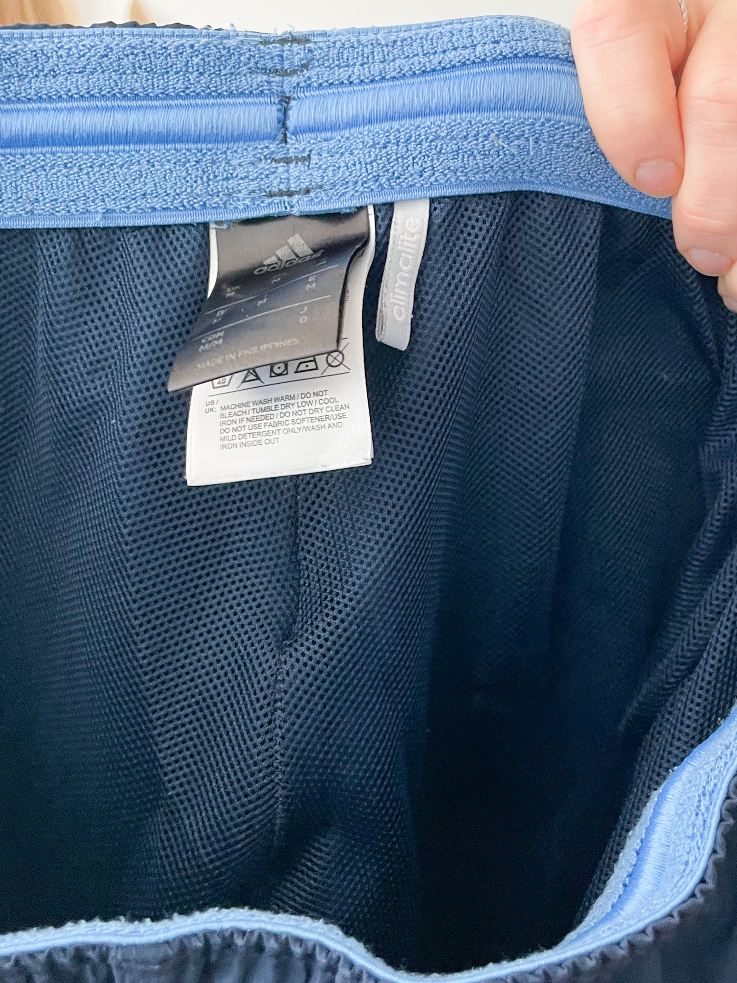 Adidas Navy High Rise Track Pants - Medium