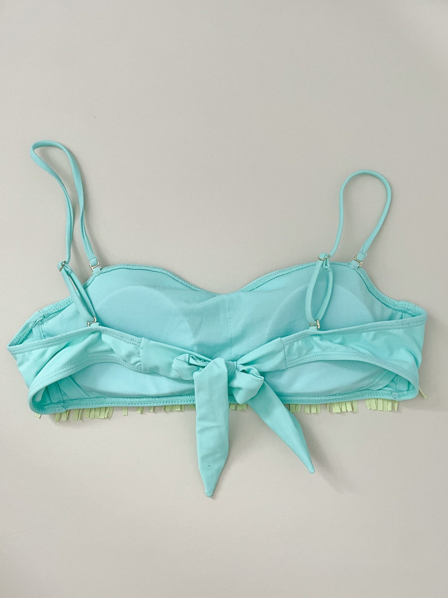 Island Soul Bandeau Bikini Top with Triple Fringe - L/XL