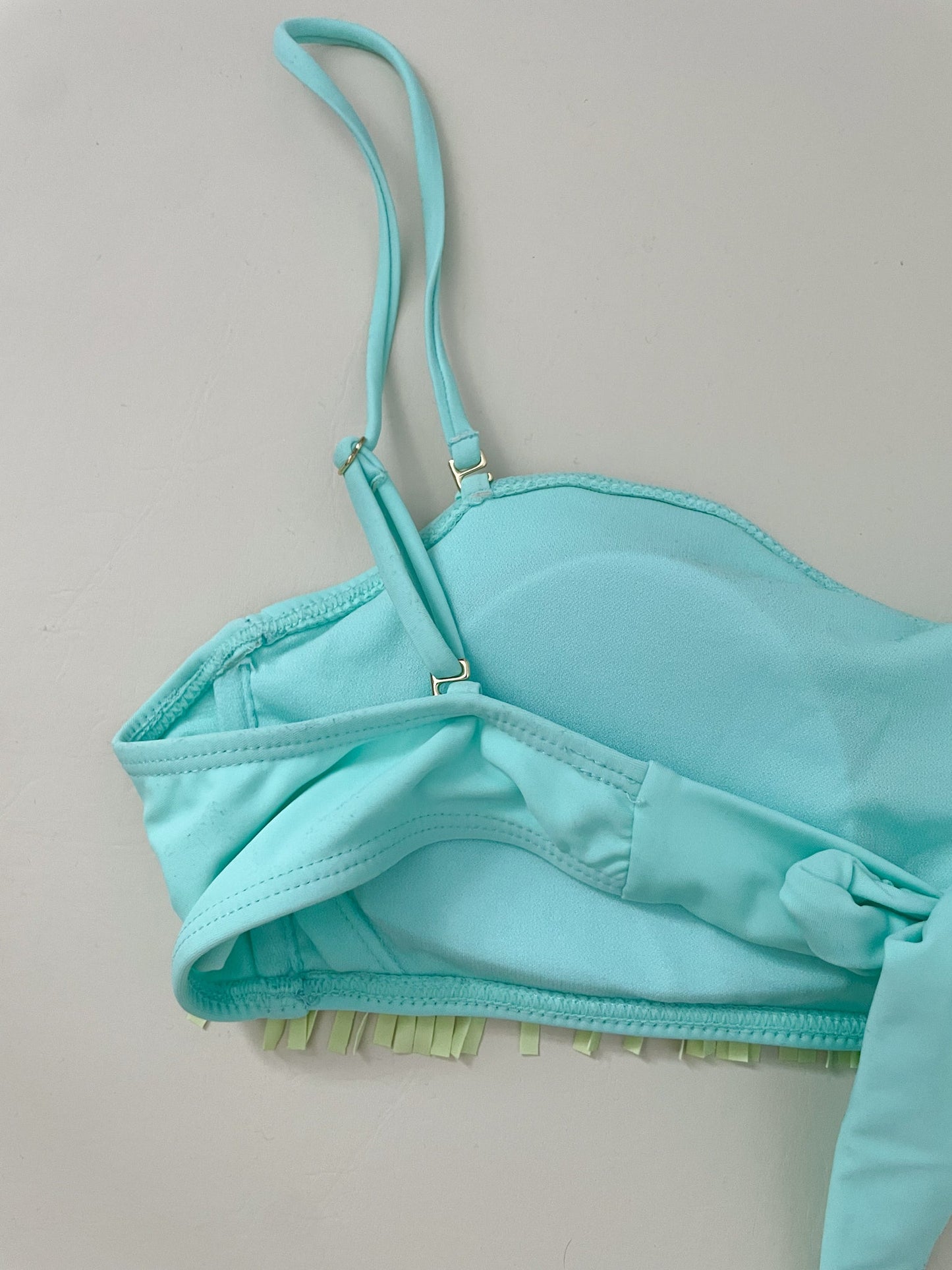 Island Soul Bandeau Bikini Top with Triple Fringe - L/XL