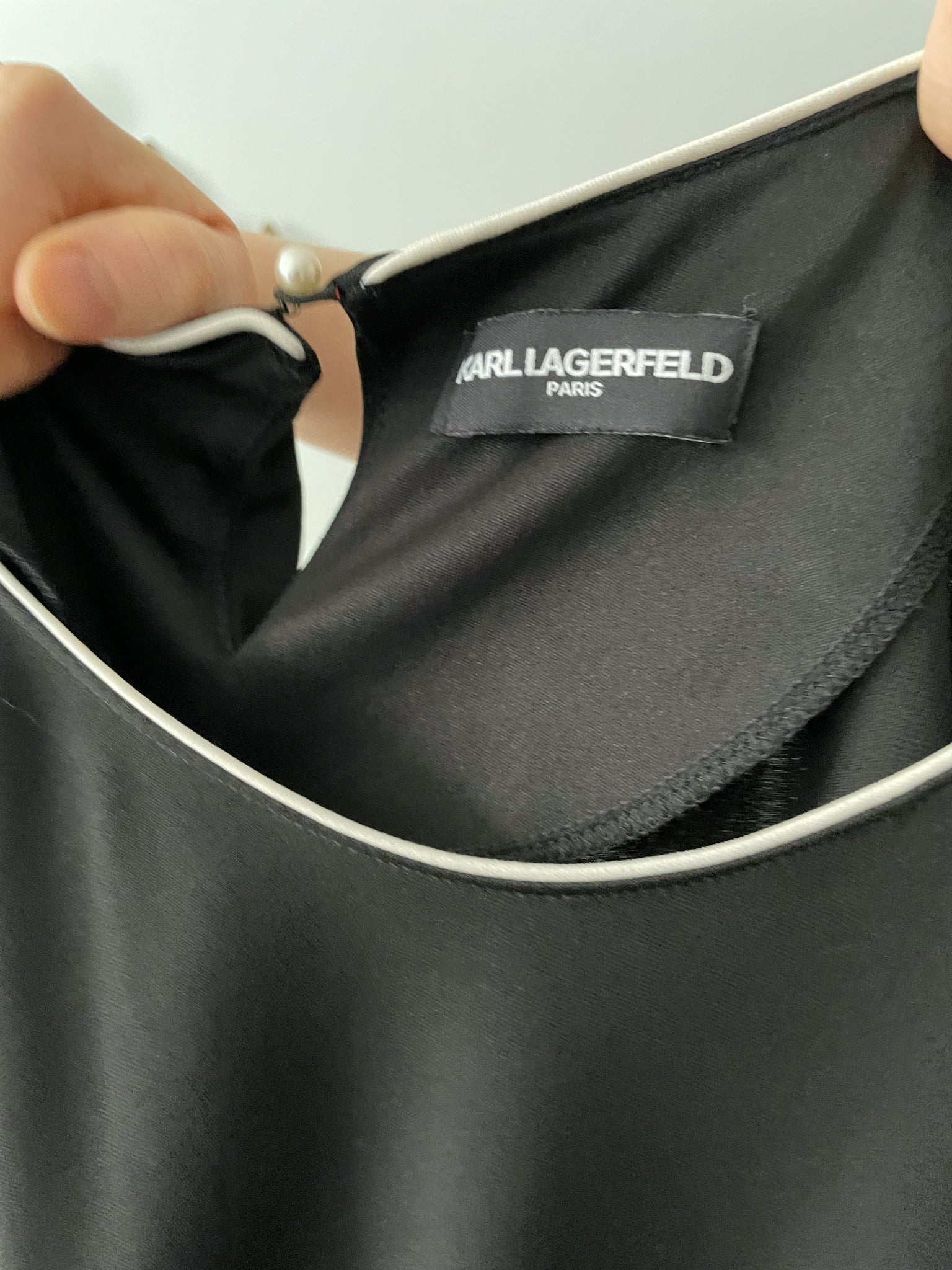 Karl Lagerfeld Paris womens Logo Leggings, Black, Medium US at
