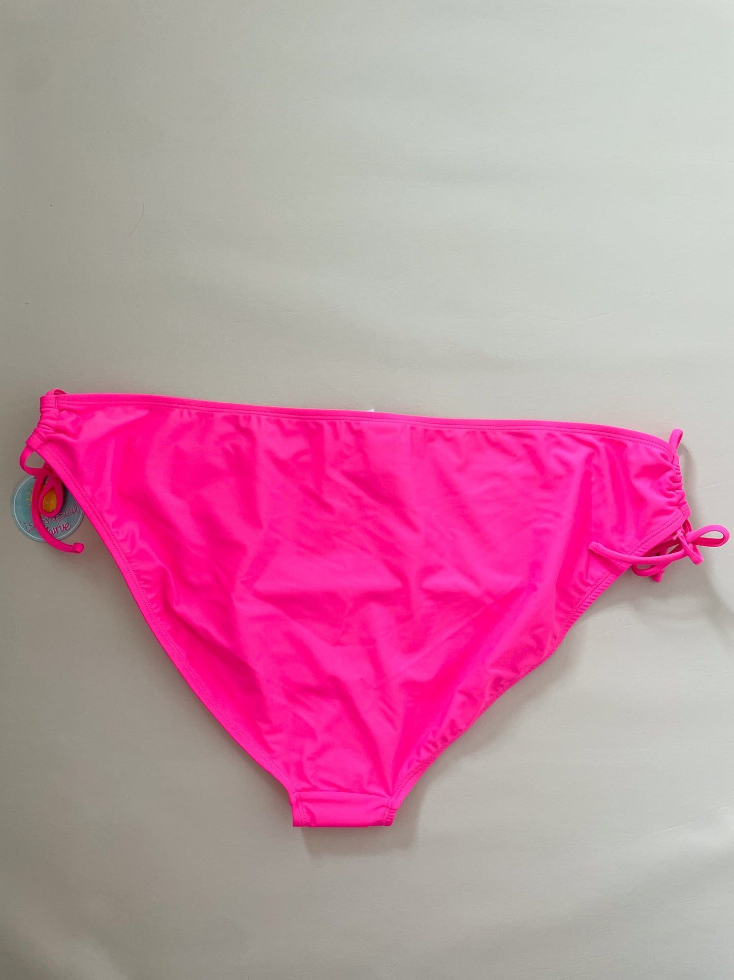 Island Soul Curve Neon Pink Hipster Cutout Bikini Bottoms NWT - 3X