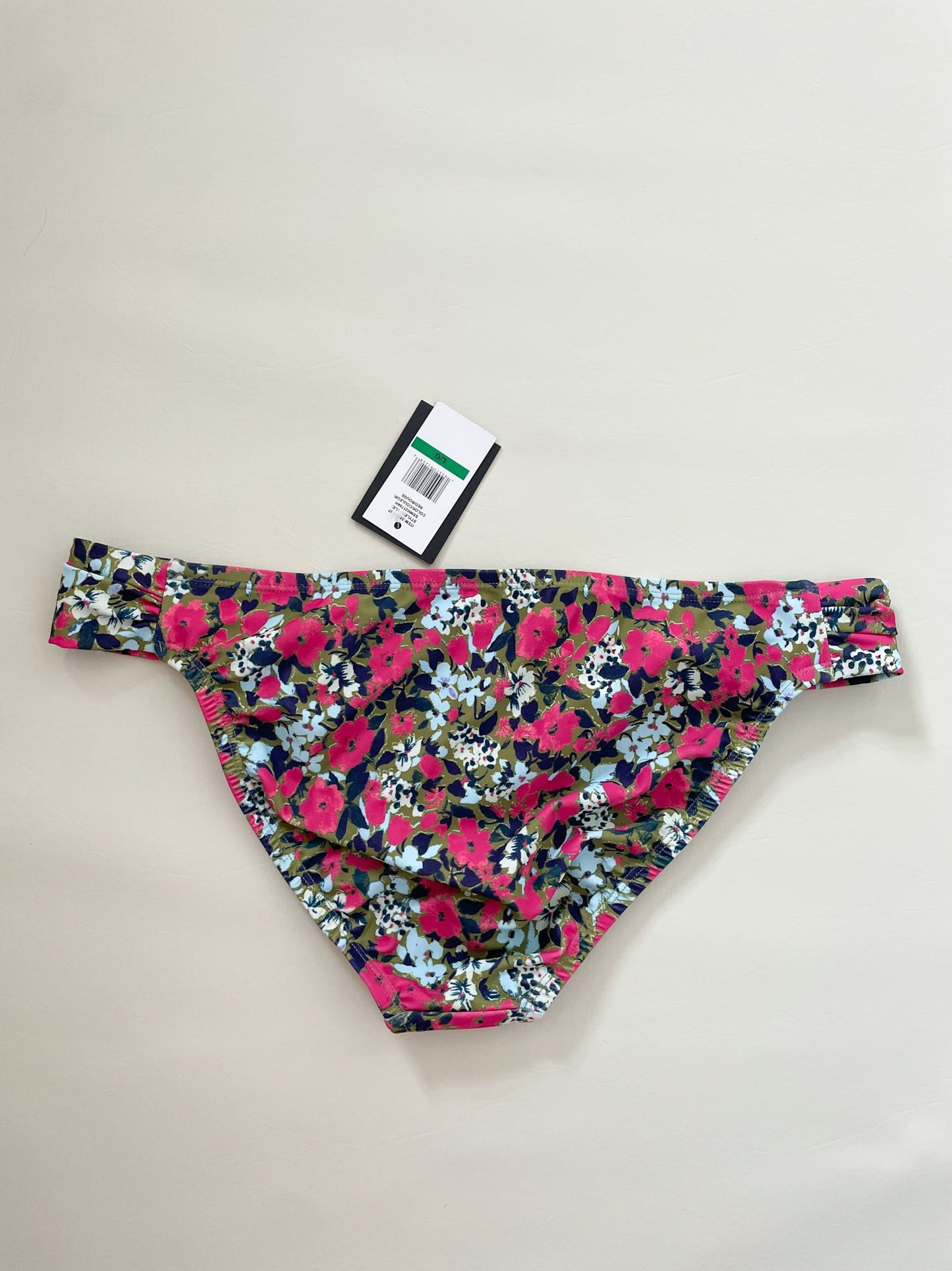 Jessica Simpson Green Floral Bikini Bottoms NWT - Large