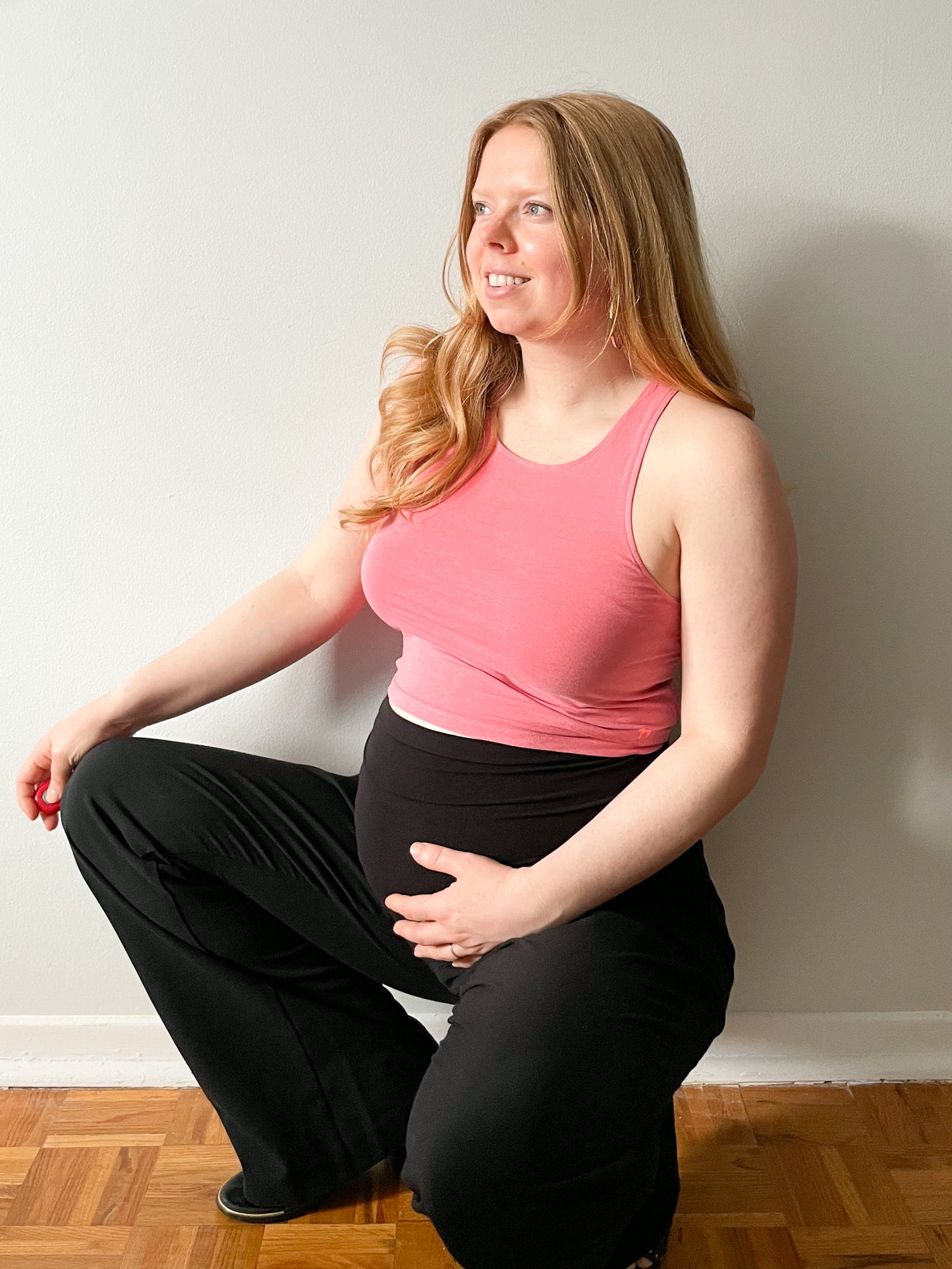 Motherhood Black Secret Fit Belly Straight Leg Maternity Pants - Large
