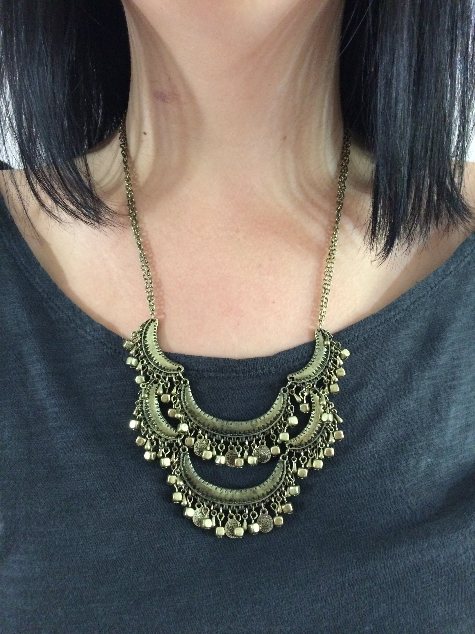 Jakarta Bronze Layer Necklace - Le Prix Fashion & Consulting