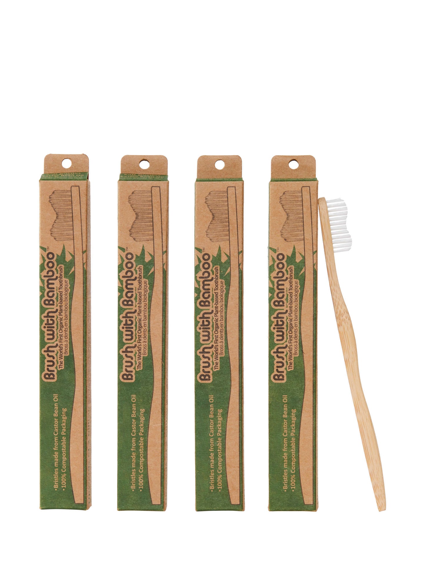 Plant-Based Bamboo Toothbrush - Adult