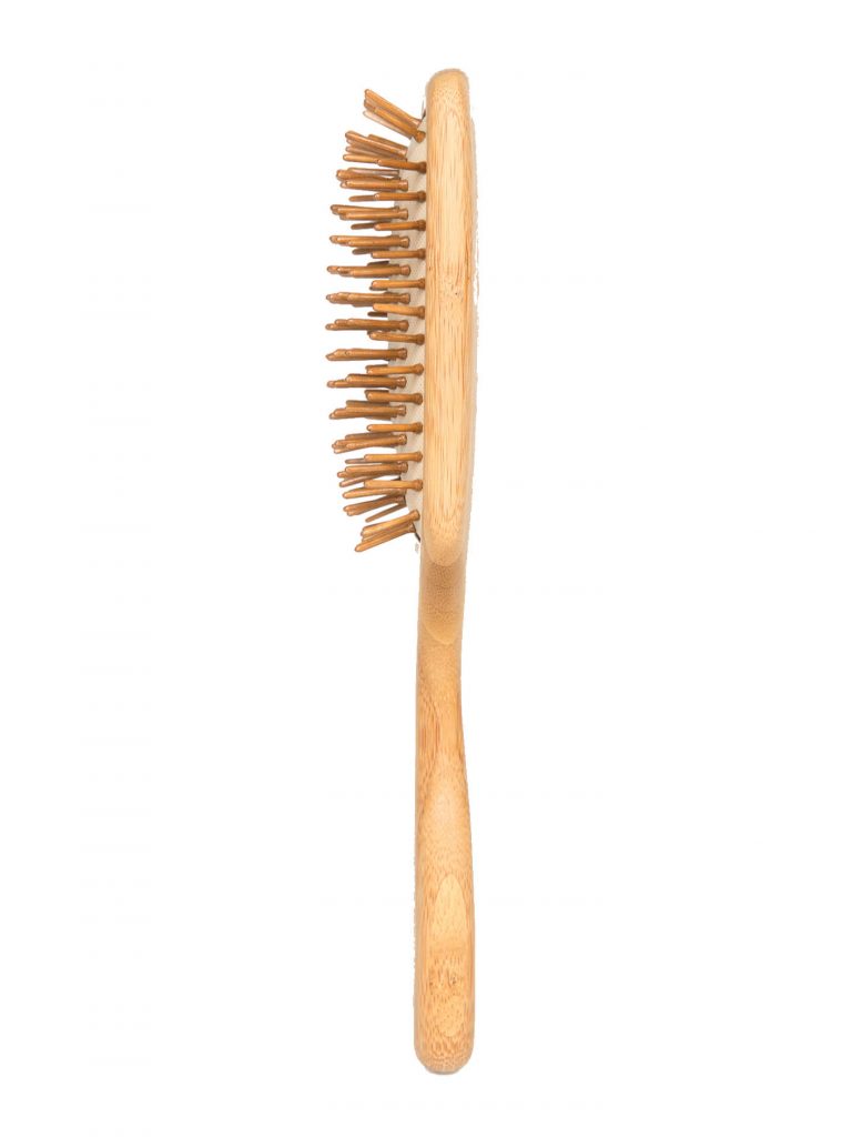 Bamboo Wooden Paddle Hairbrush - Fully Compostable