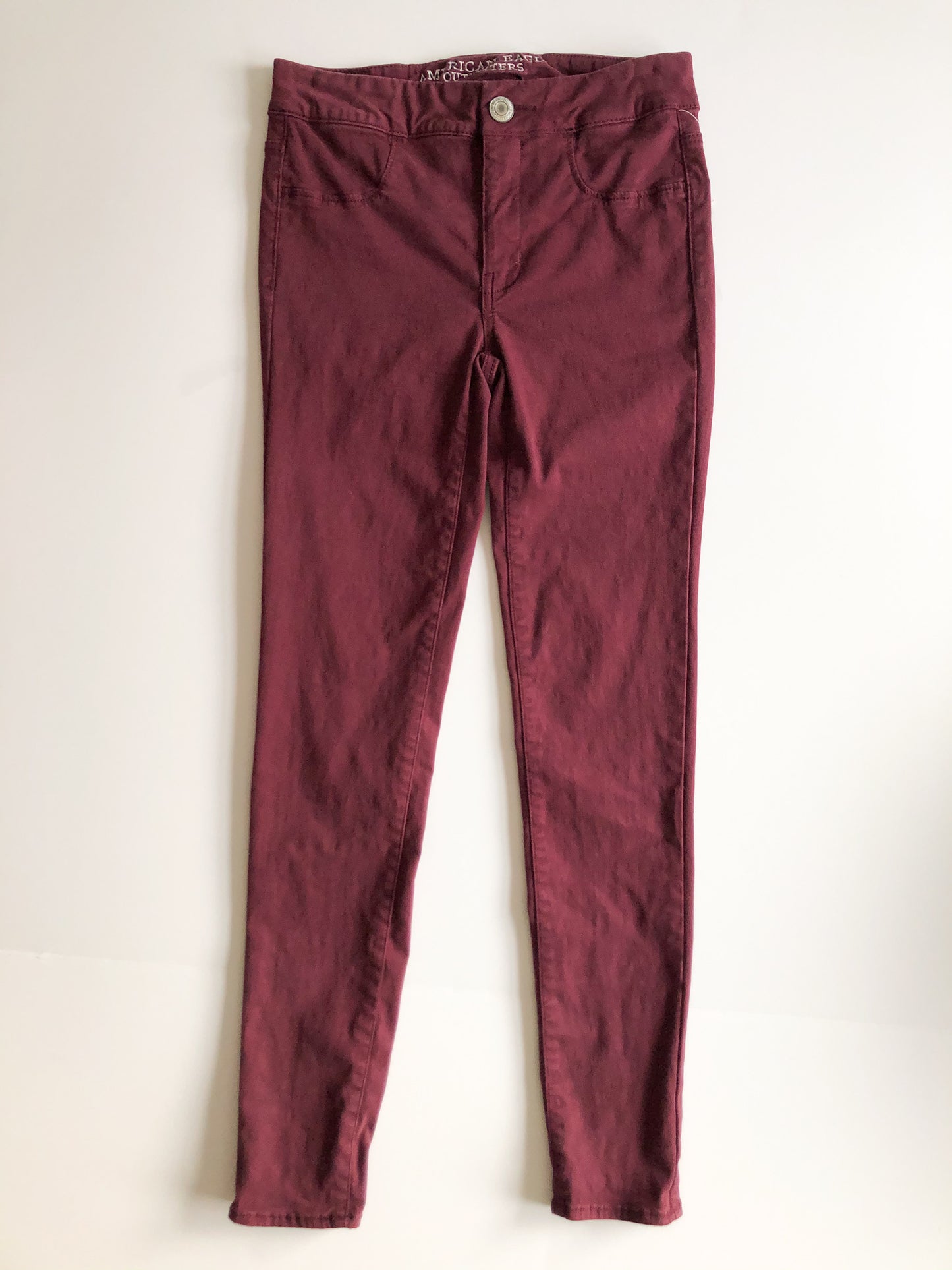 American Eagle Extreme Legging Highest Rise Wine Deep Red Jeggings - Size 0