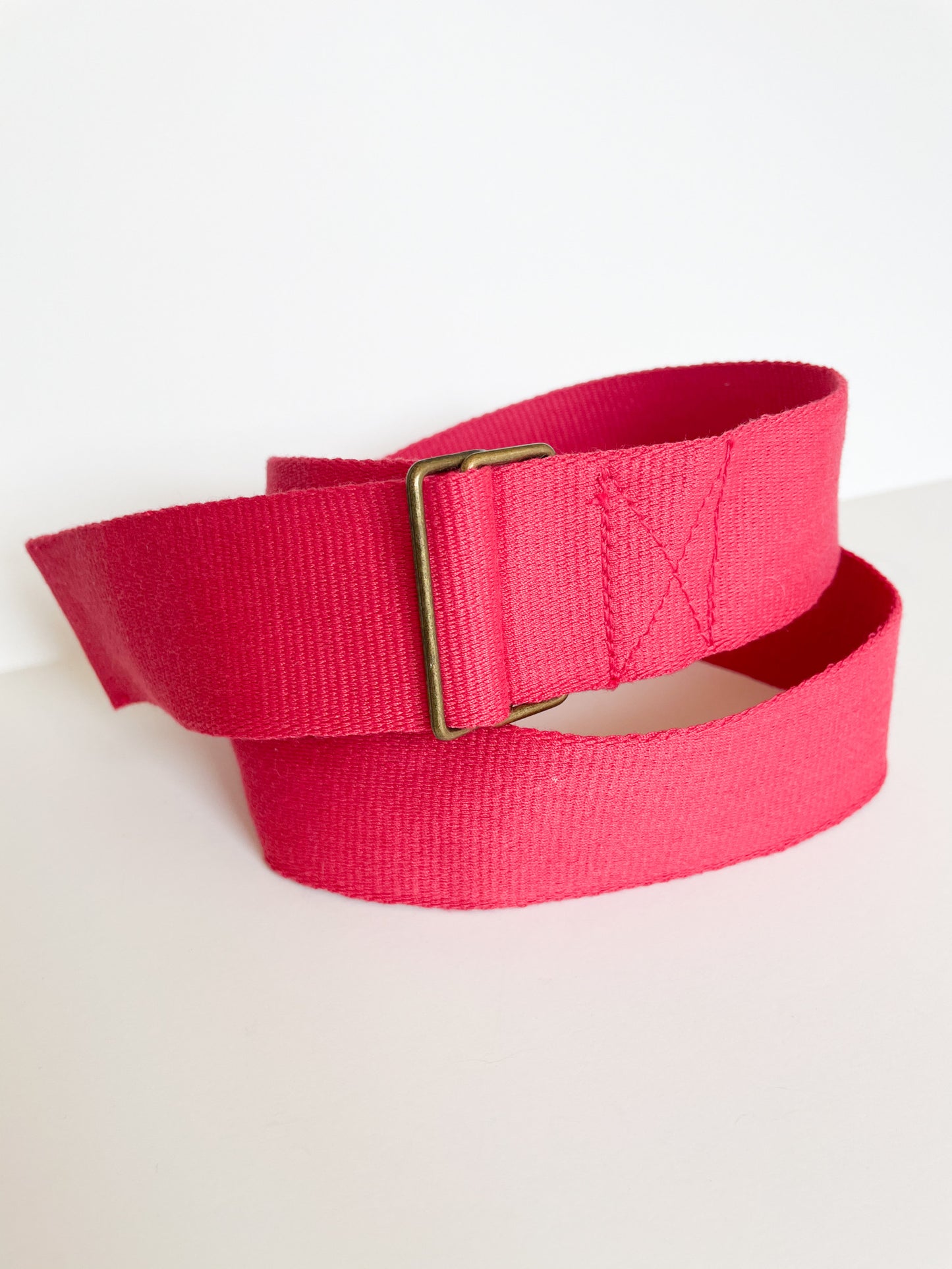 Cherry Red O-Ring Belt - S/M