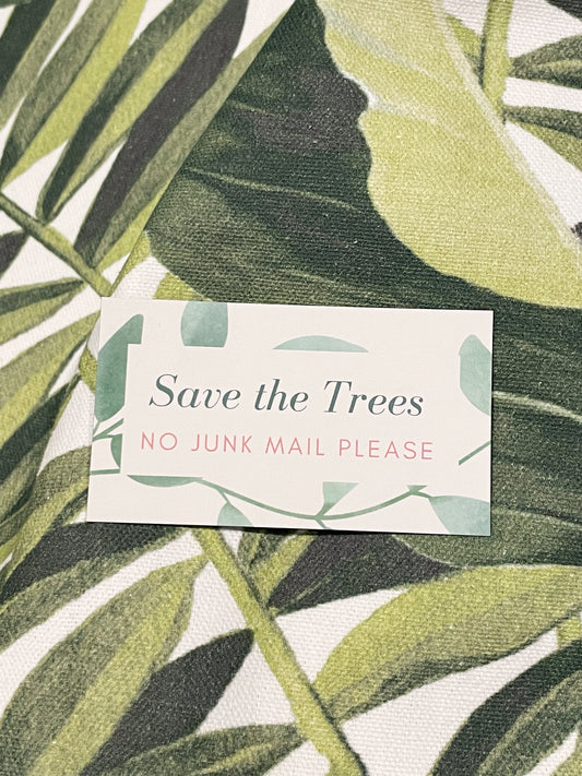 Save the Trees No Junk Mail Please Mailbox Magnet