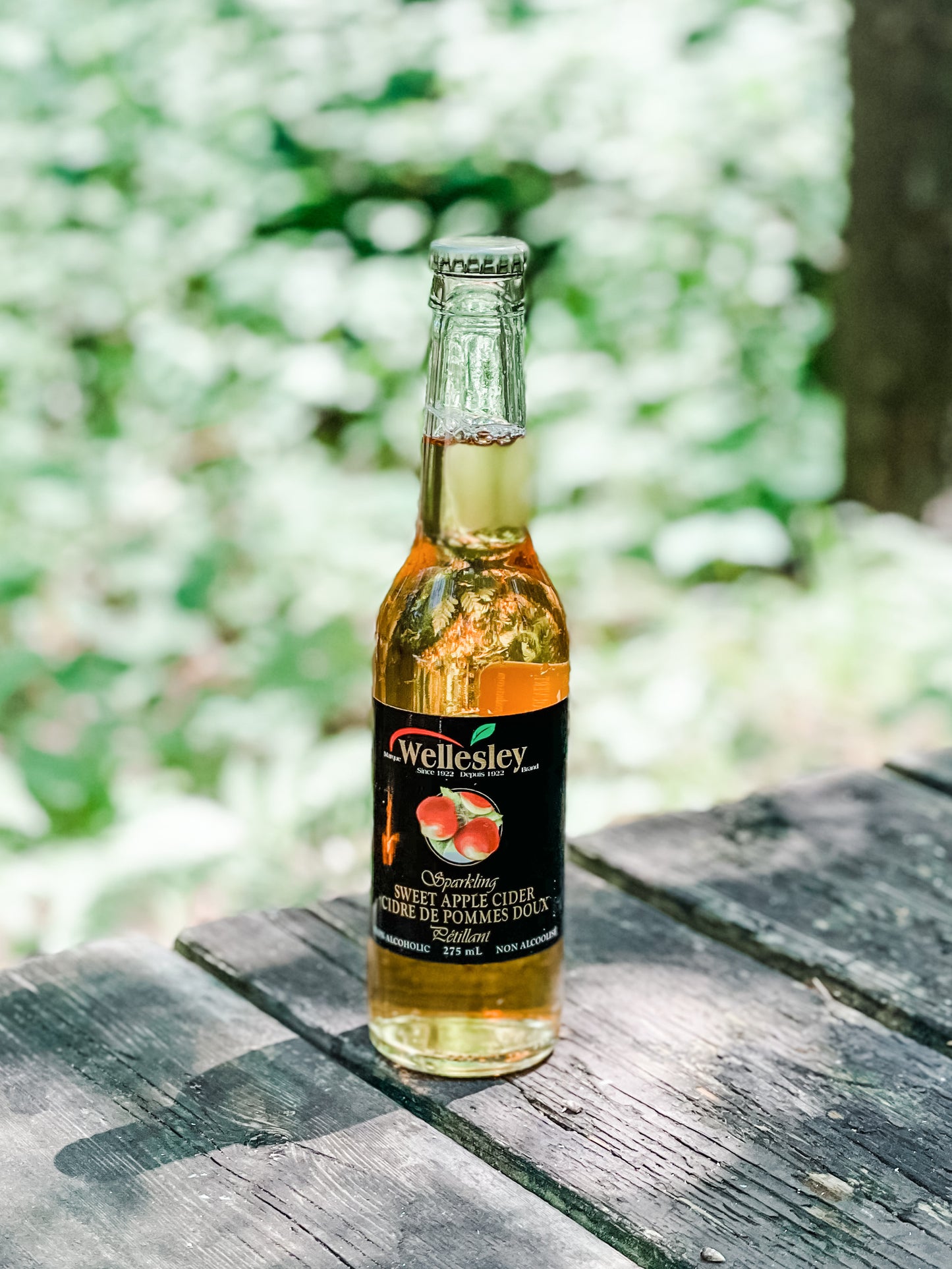 Wellesley Sparkling Non-Alcoholic Sweet Apple Cider 275ml - No Added Sugar & Preservative Free