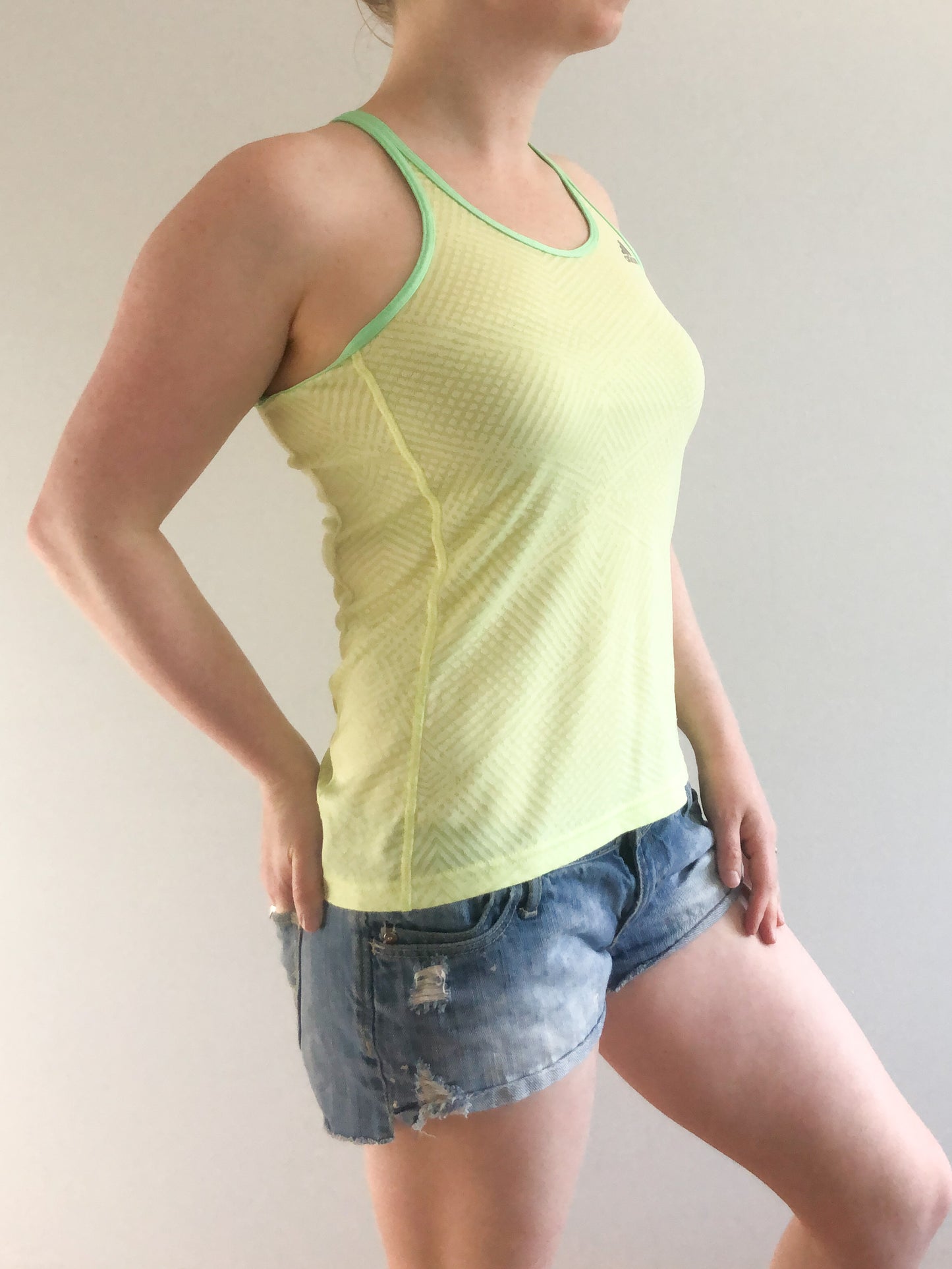Adidas Supernova Yellow Workout Top - Small
