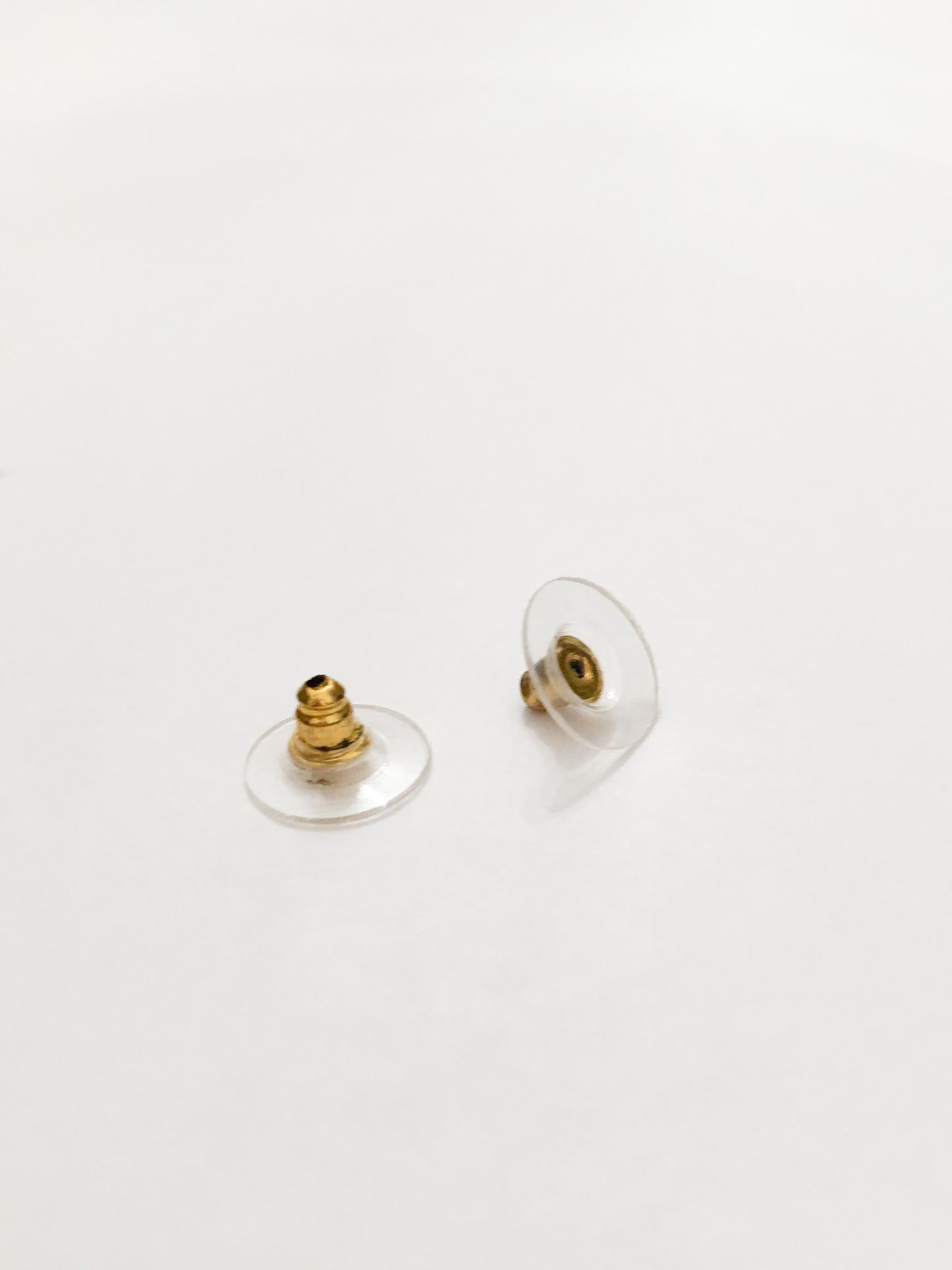 Flat-Pad Spare Earring Backs - Silver and Gold-Toned