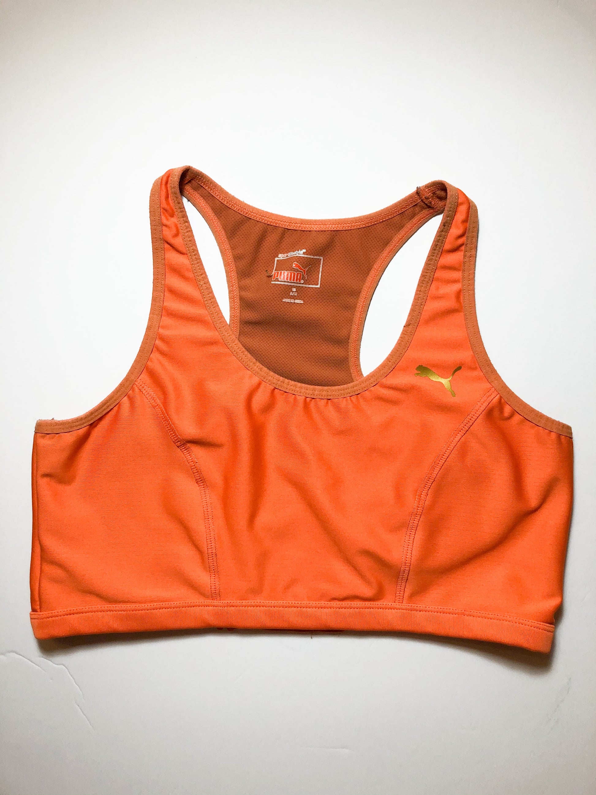 Puma Orange Sports Bra with Back Cutout - S/M – Le Prix Fashion & Consulting