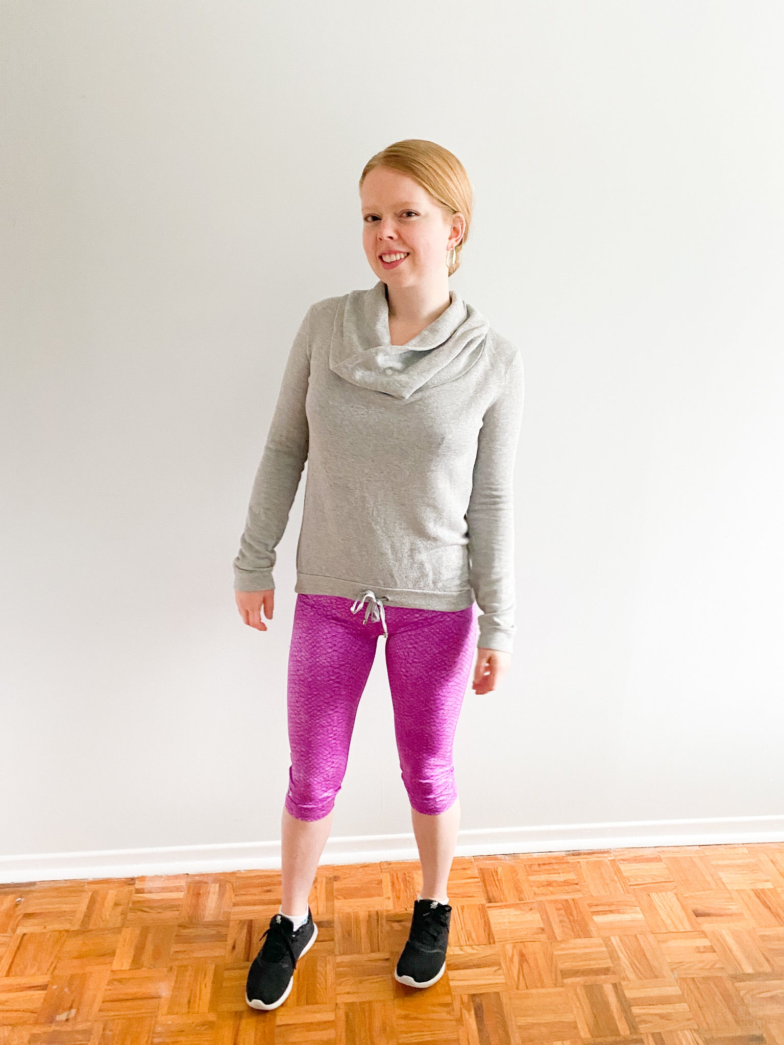 UA Fitted Heat Gear Purple Python Cropped Workout Leggings - Le Prix Fashion & Consulting