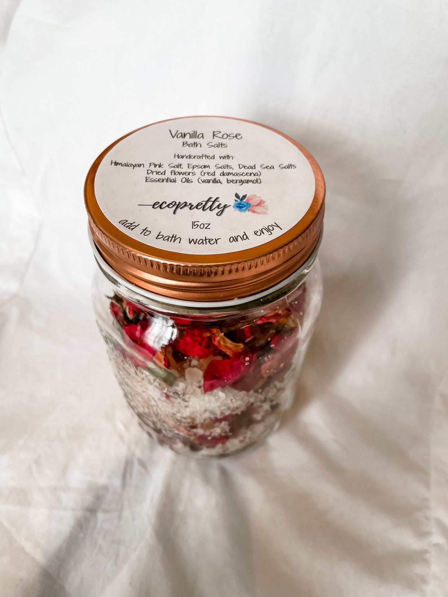 Rejuvenating Natural Spa Bath Salts - 15oz