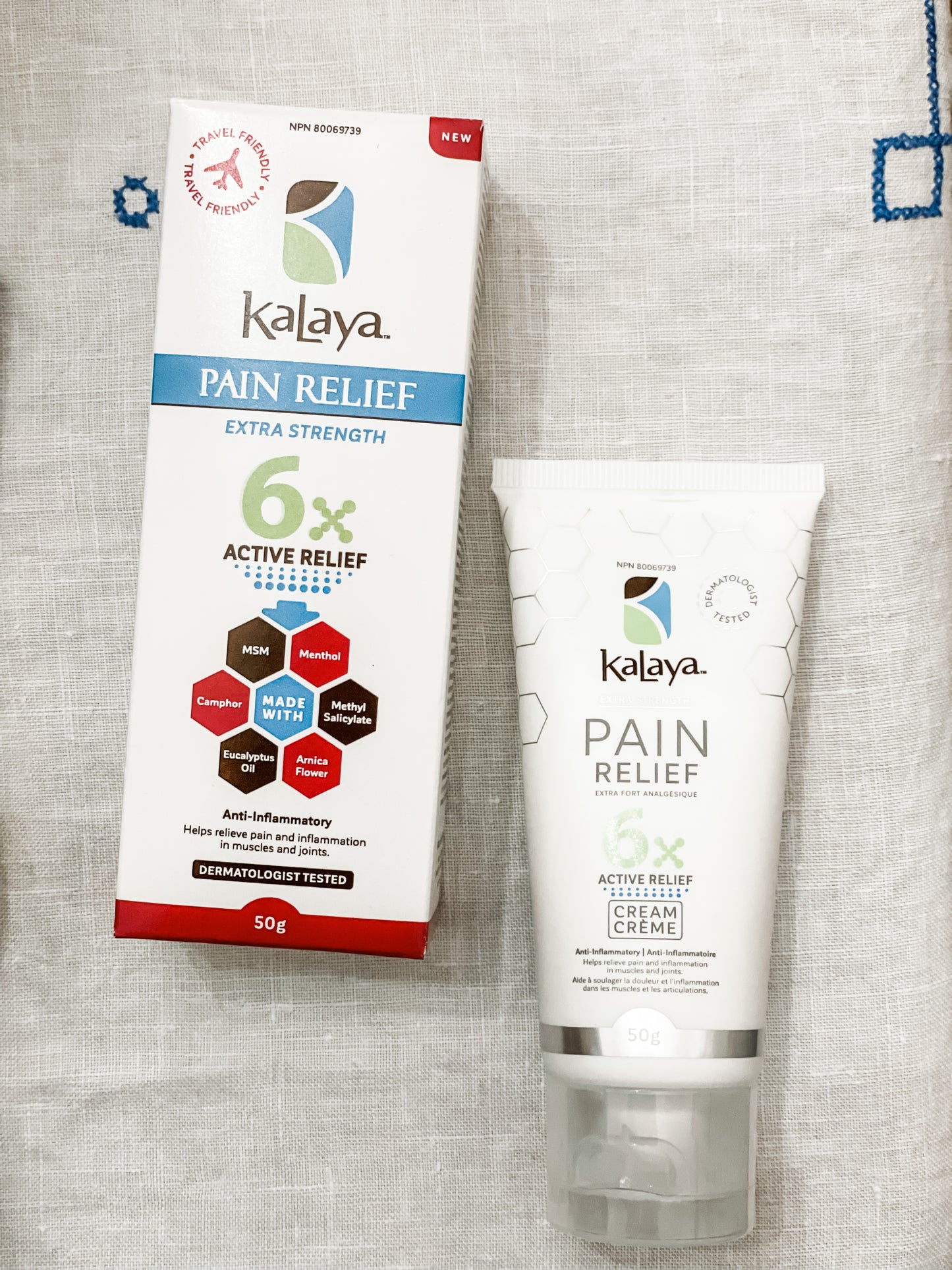Kalaya 6X Extra Strength Pain Relief Cream - Travel Size 50g
