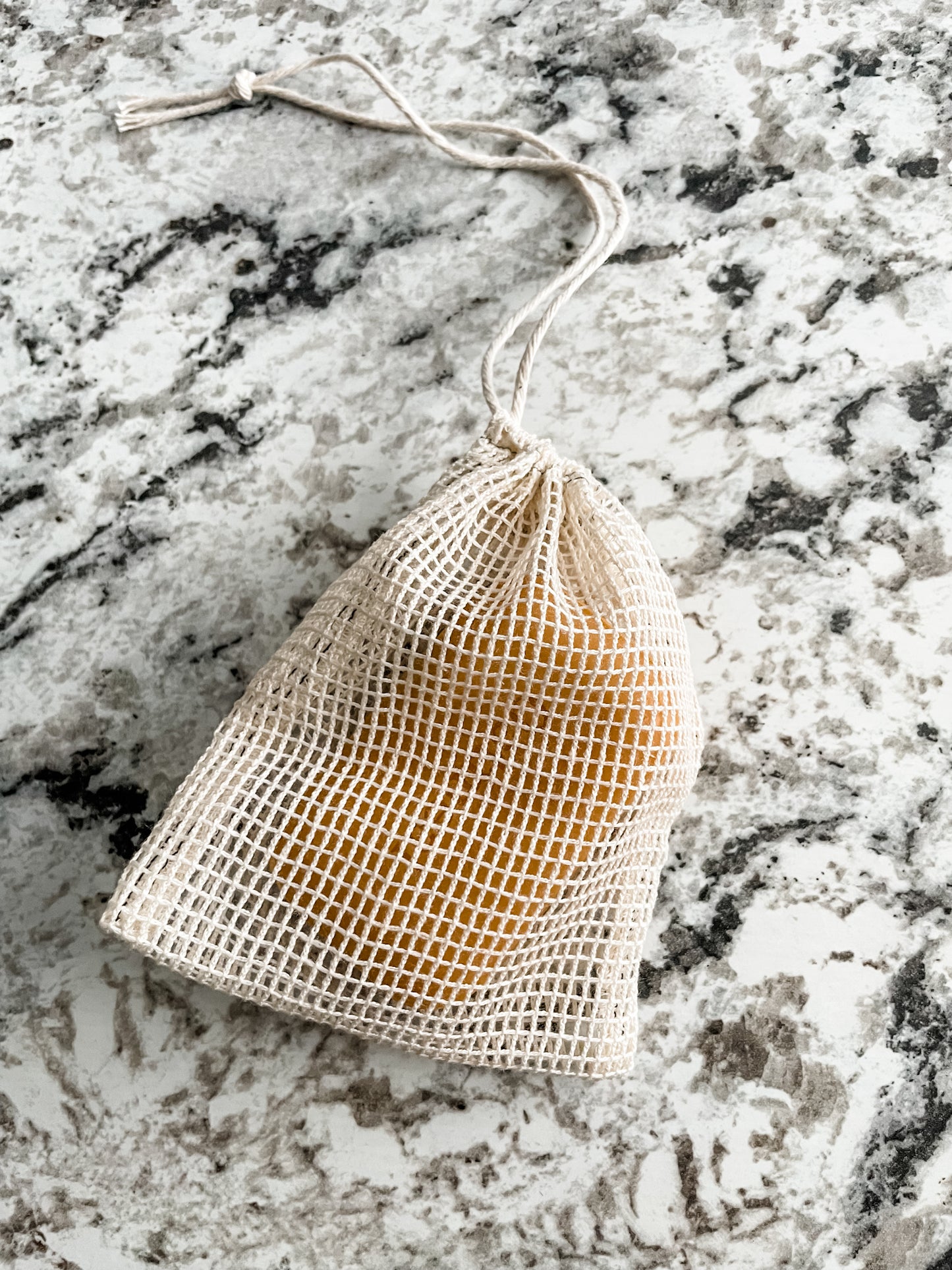 Organic Cotton Exfoliating Soap Saver Mesh Bag