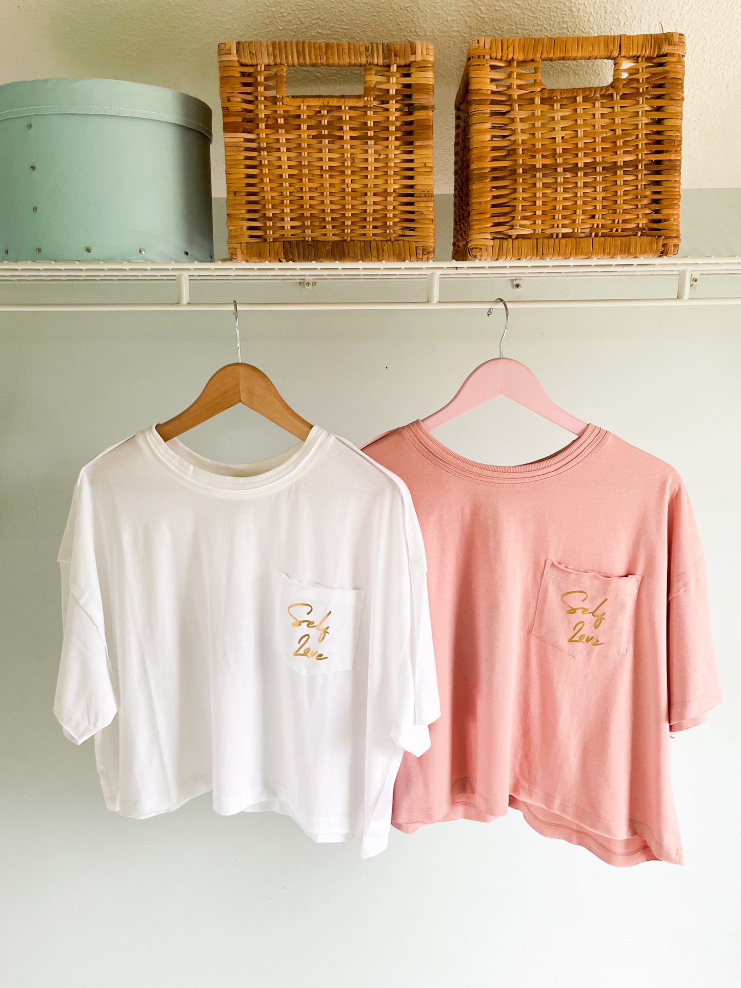 Self Love Organic Cotton Fair Trade Cropped Pocket Tee - Limited Edition
