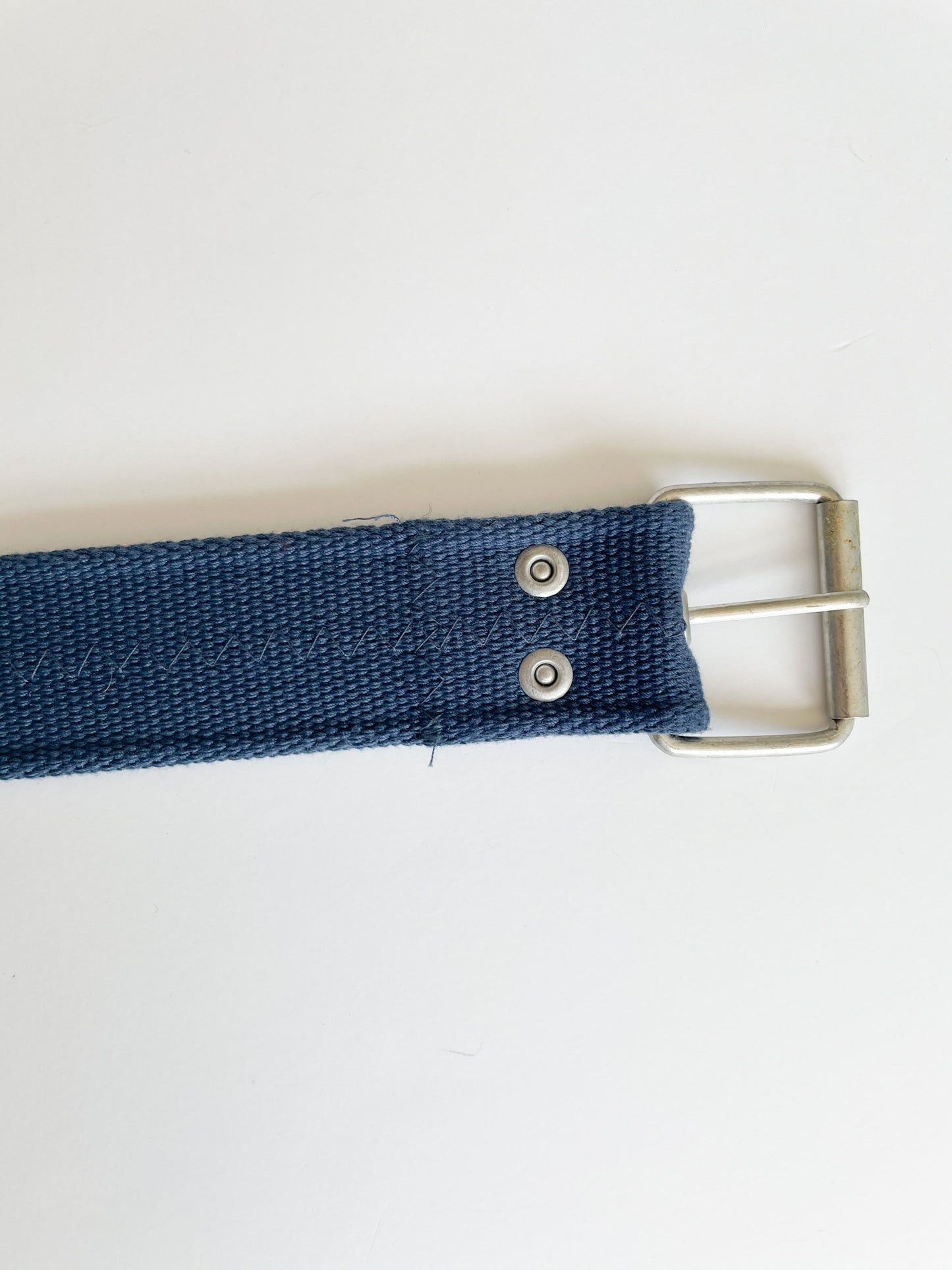 Navy Silver Cutout Utility Belt - S/M