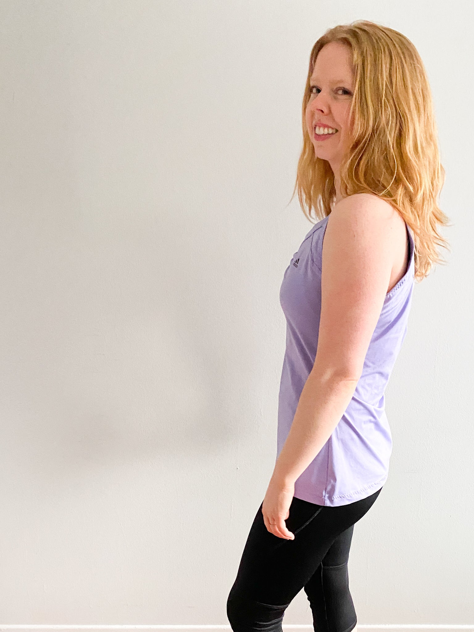 Adidas Lavender Purple ClimaCool Workout Top - Le Prix Fashion & Consulting